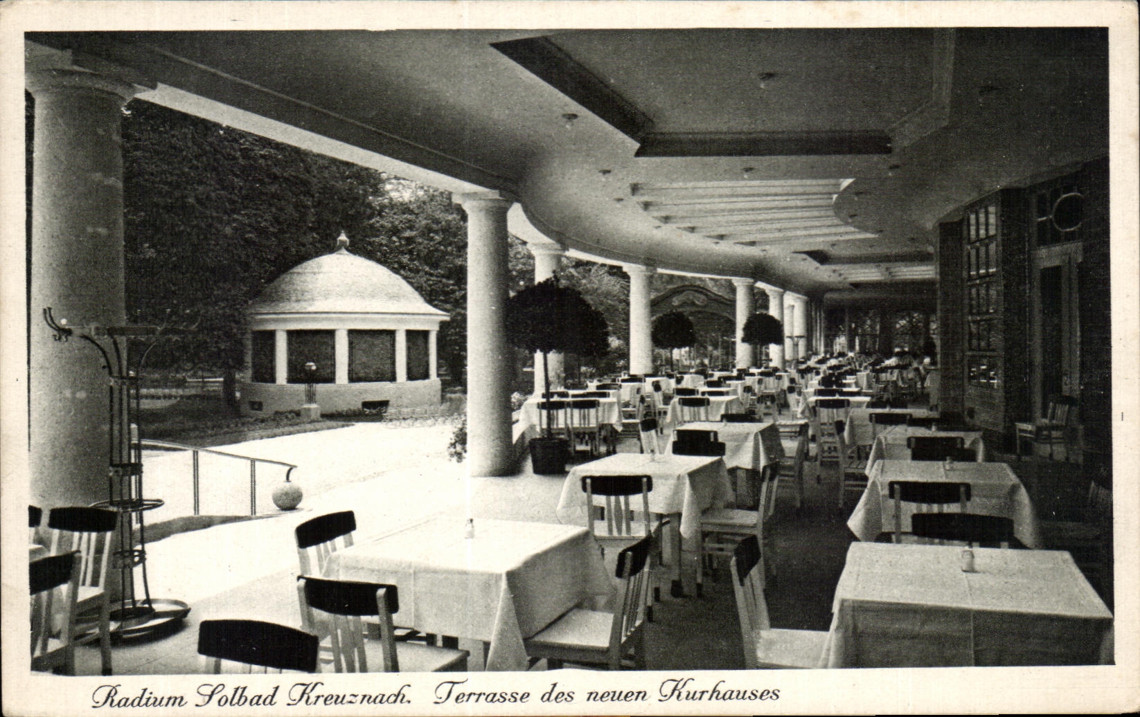 CPA Radium Solbad Kreuznach Terrace of the neuen Kurhauses