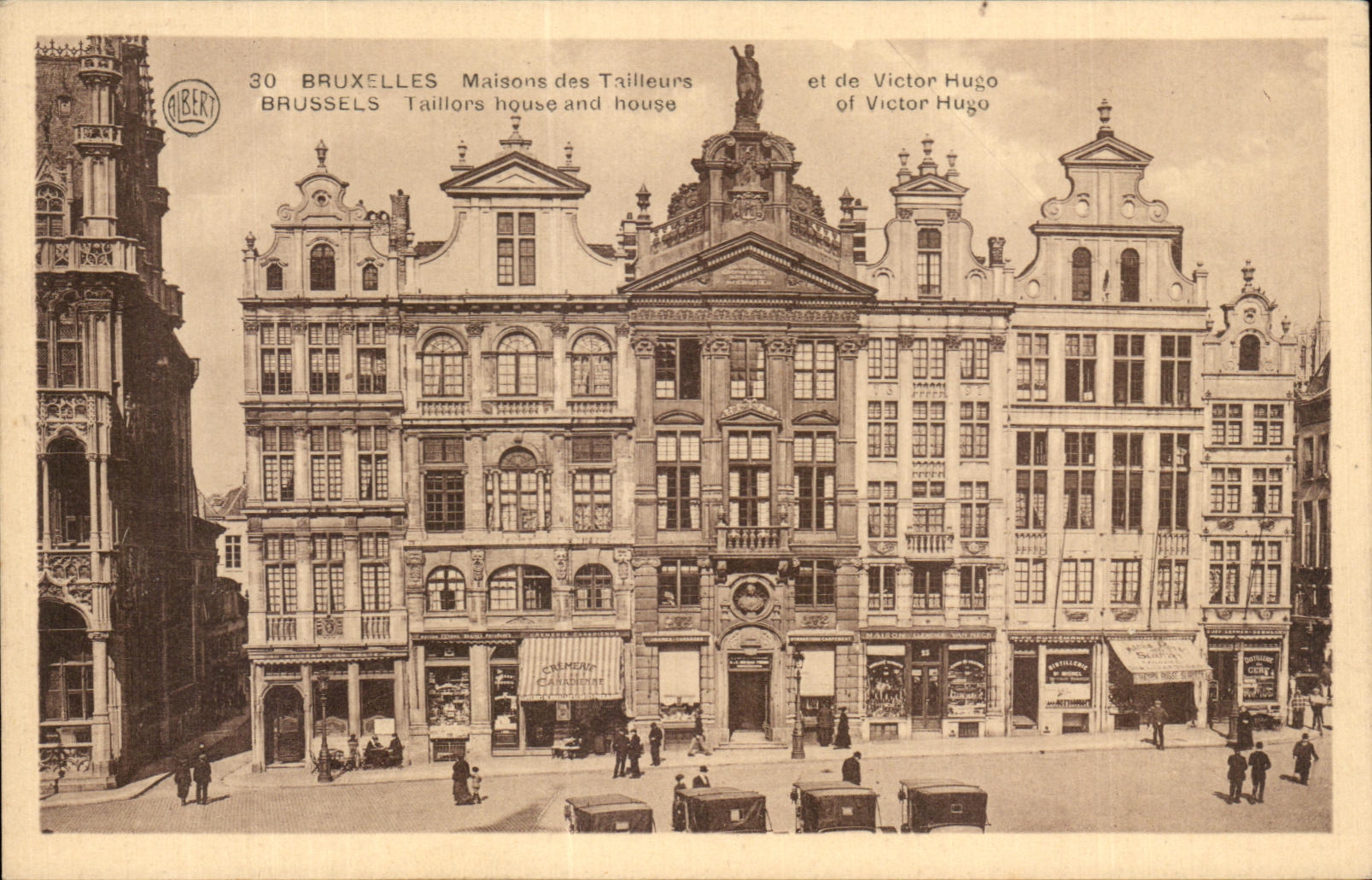 Casas de CPA Bruselas de los sastres y del Victor Hugo