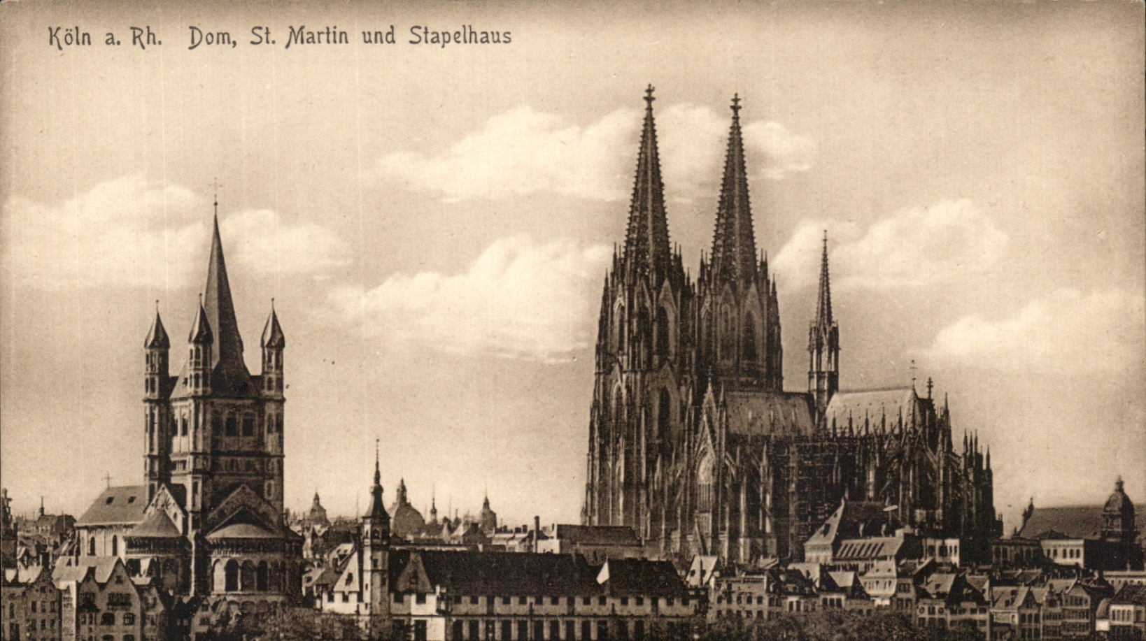 CPA Koln tiene und Stapelhaus de los Dom San Martin el derecho
