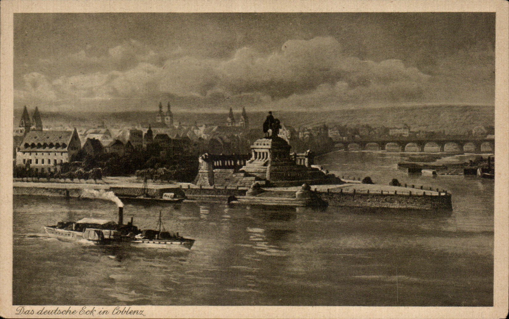 CPA Koblenz Das deutsche eck in Coblenz