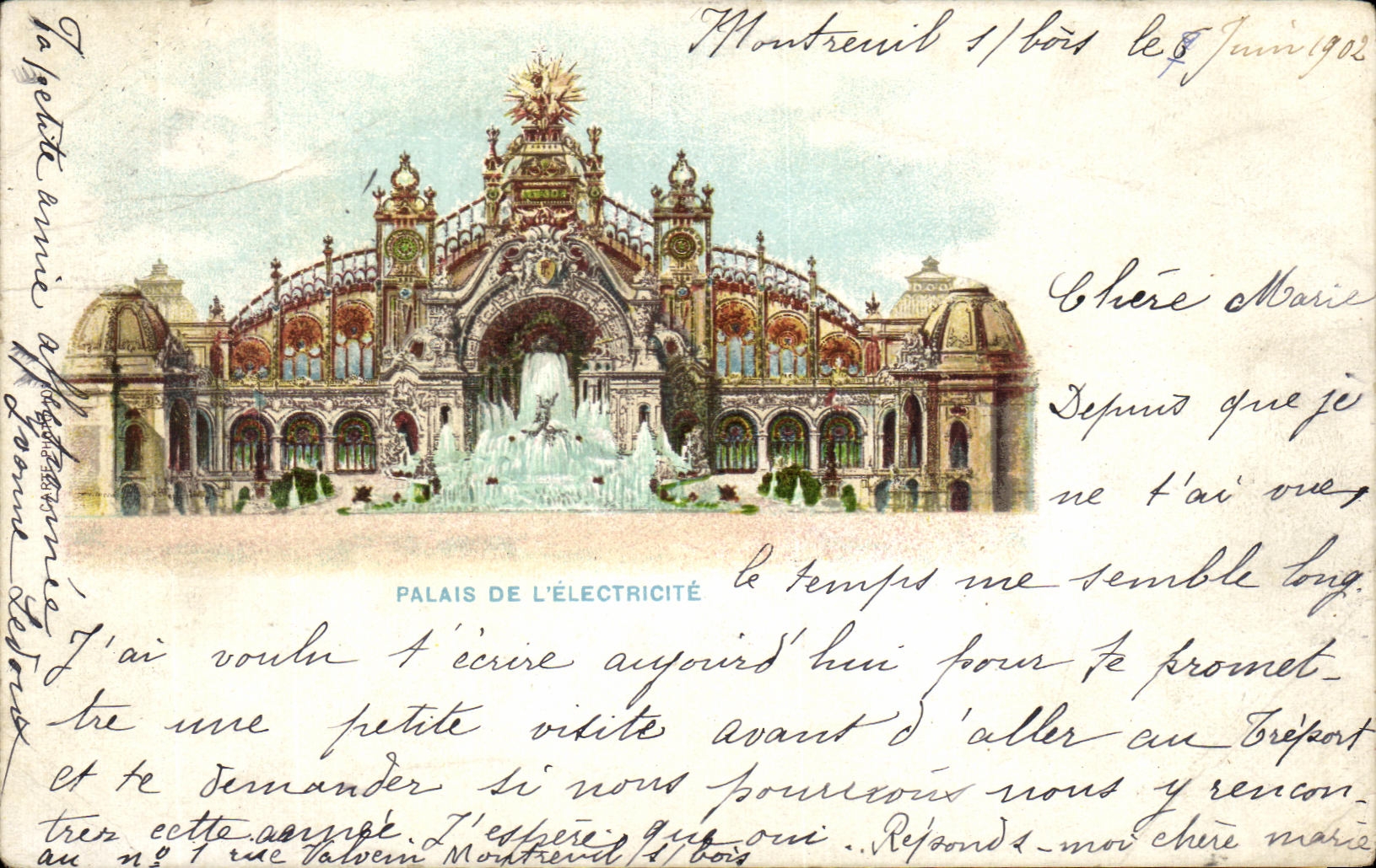 CPA Paris Palais De L Electricite