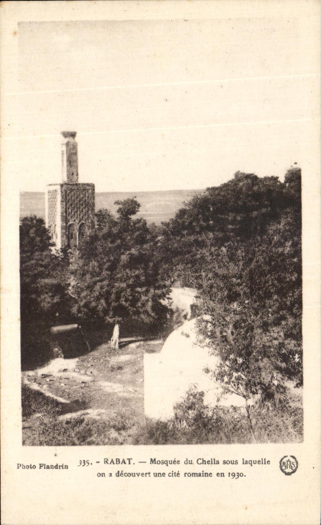 CPA Rabat Mosquee du Chella sous laquelle on a decouvert une cite romaine en 1930
