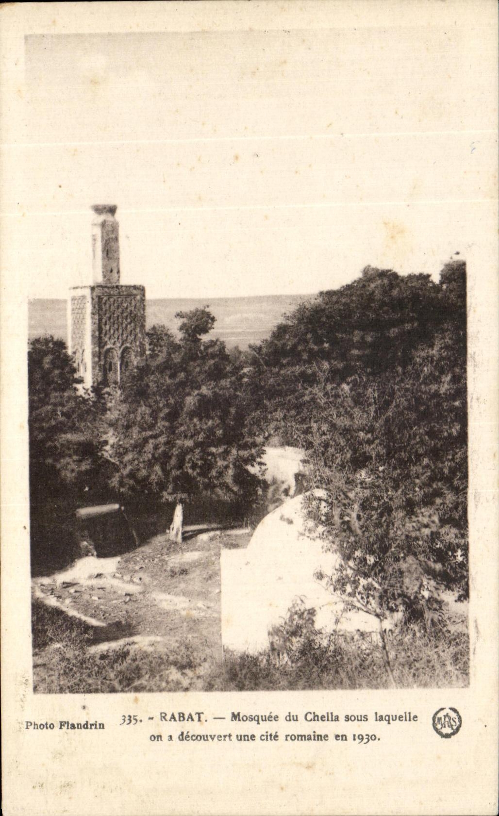 CPA Rabat Mosquee du Chella sous laquelle on a decouvert une cite romaine en 1930
