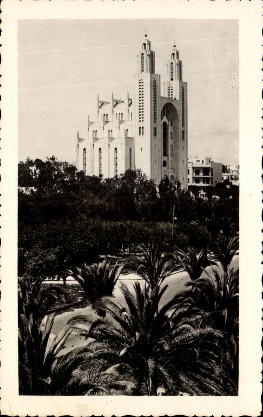 CPA Casablanca Eglise du Sacre Coeur
