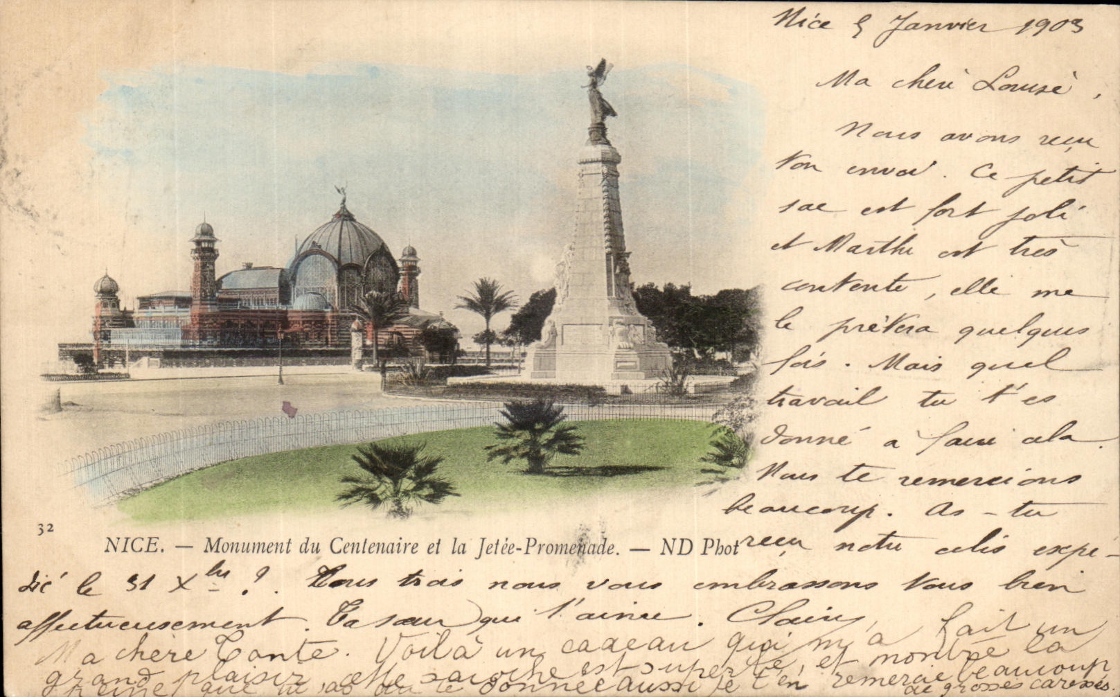 CPA Nice Monument du Centenaire et la Jetee Promenade