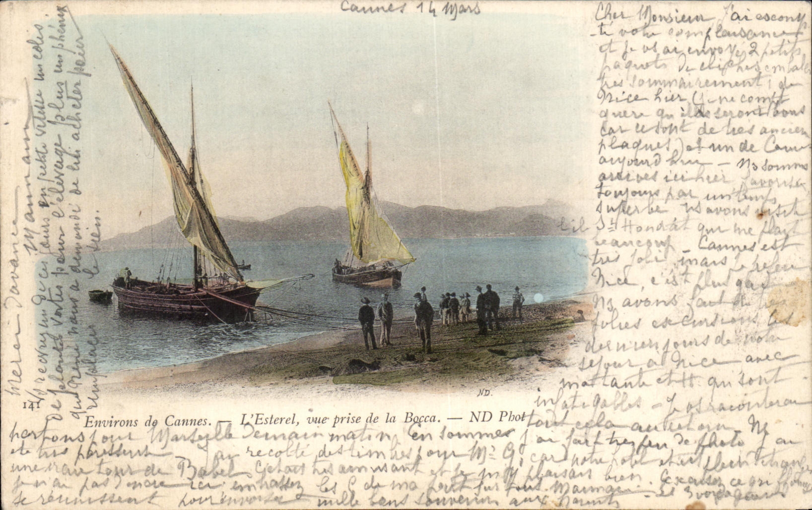 CPA Surroundings of Cannes Esterel Seen from of Bacca Boats