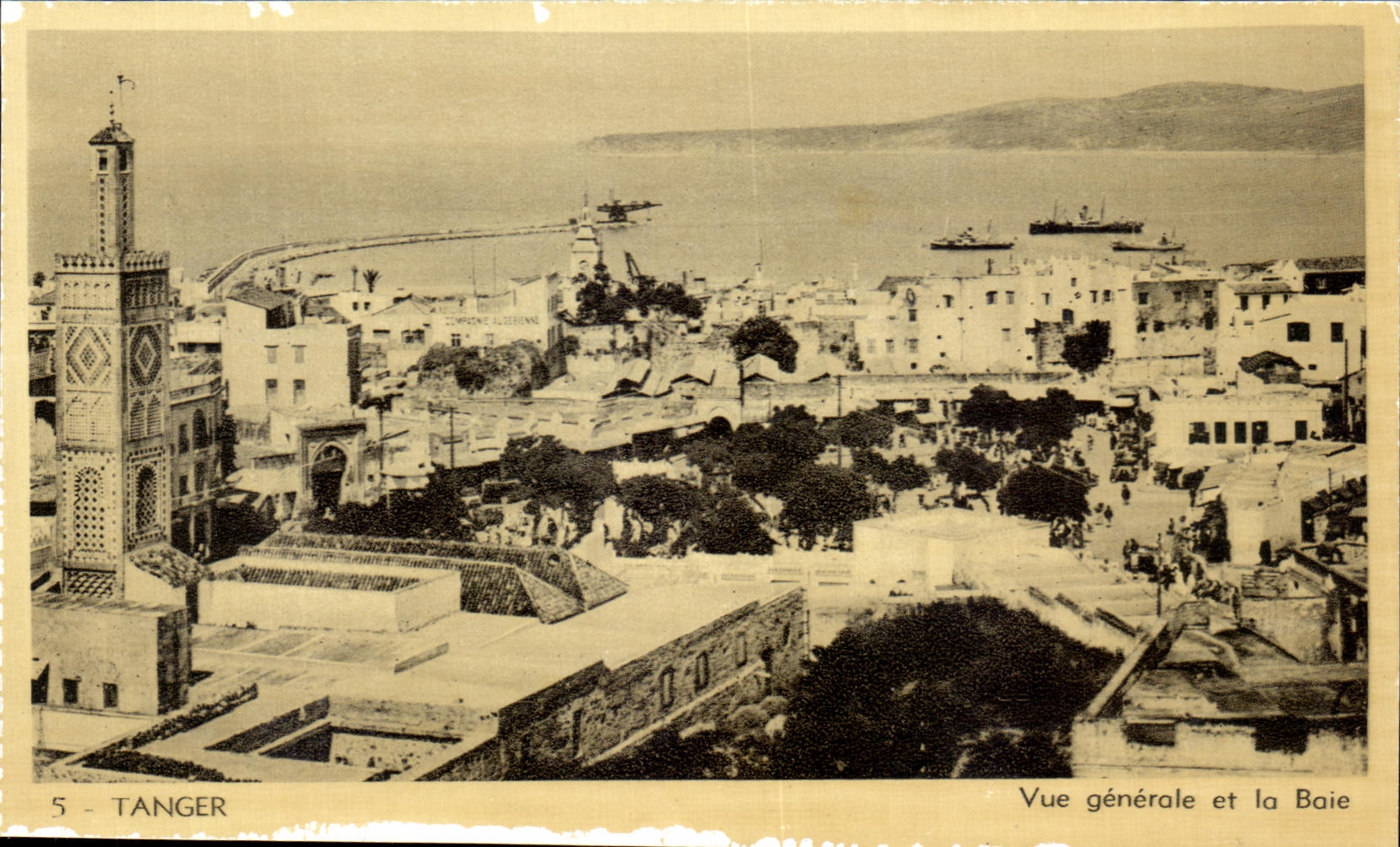 CPA Tanger Vue generale et la Baie