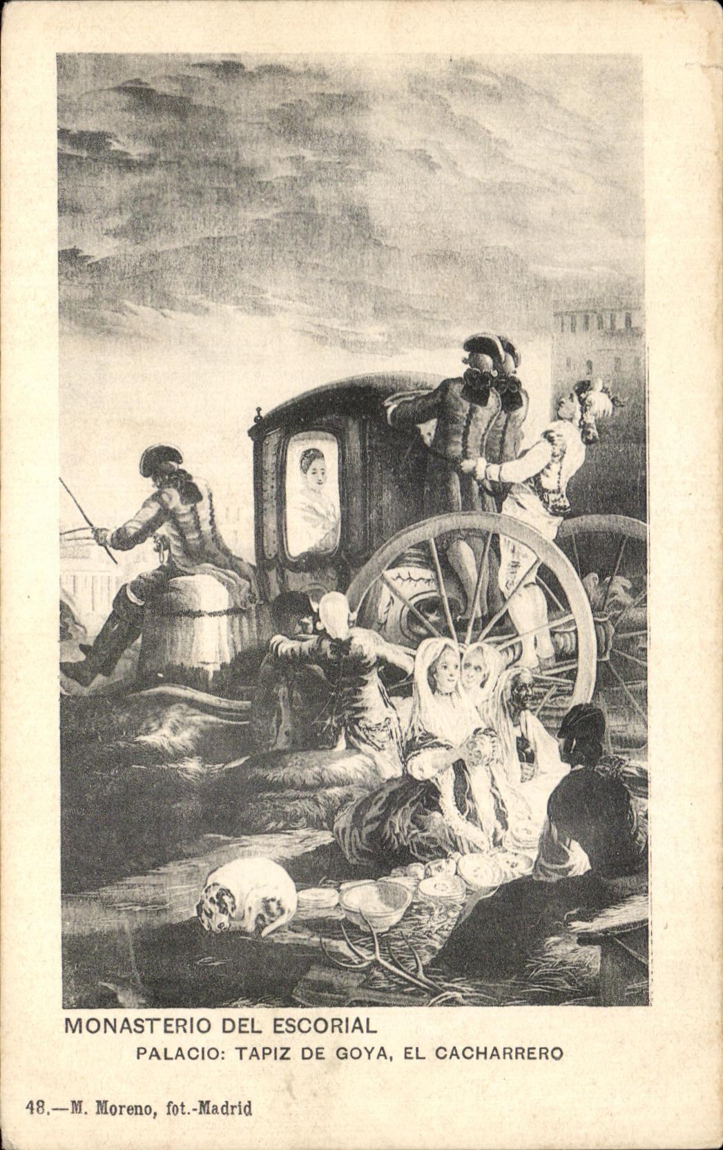 CPA Monasterio Del Escorial Palacio Tapiz de Goya El Cacharrero