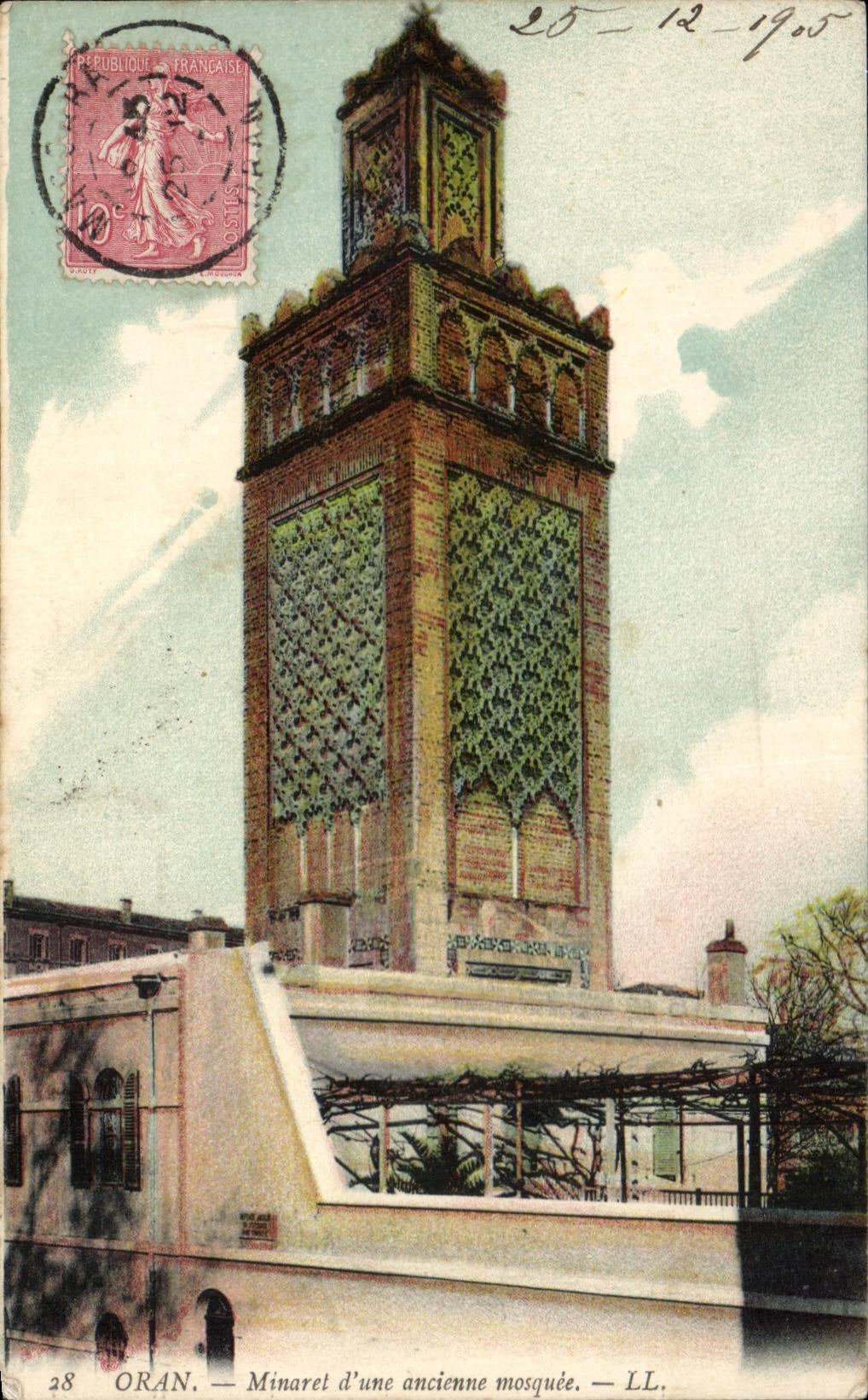 CPA Oran Minaret an old mosque