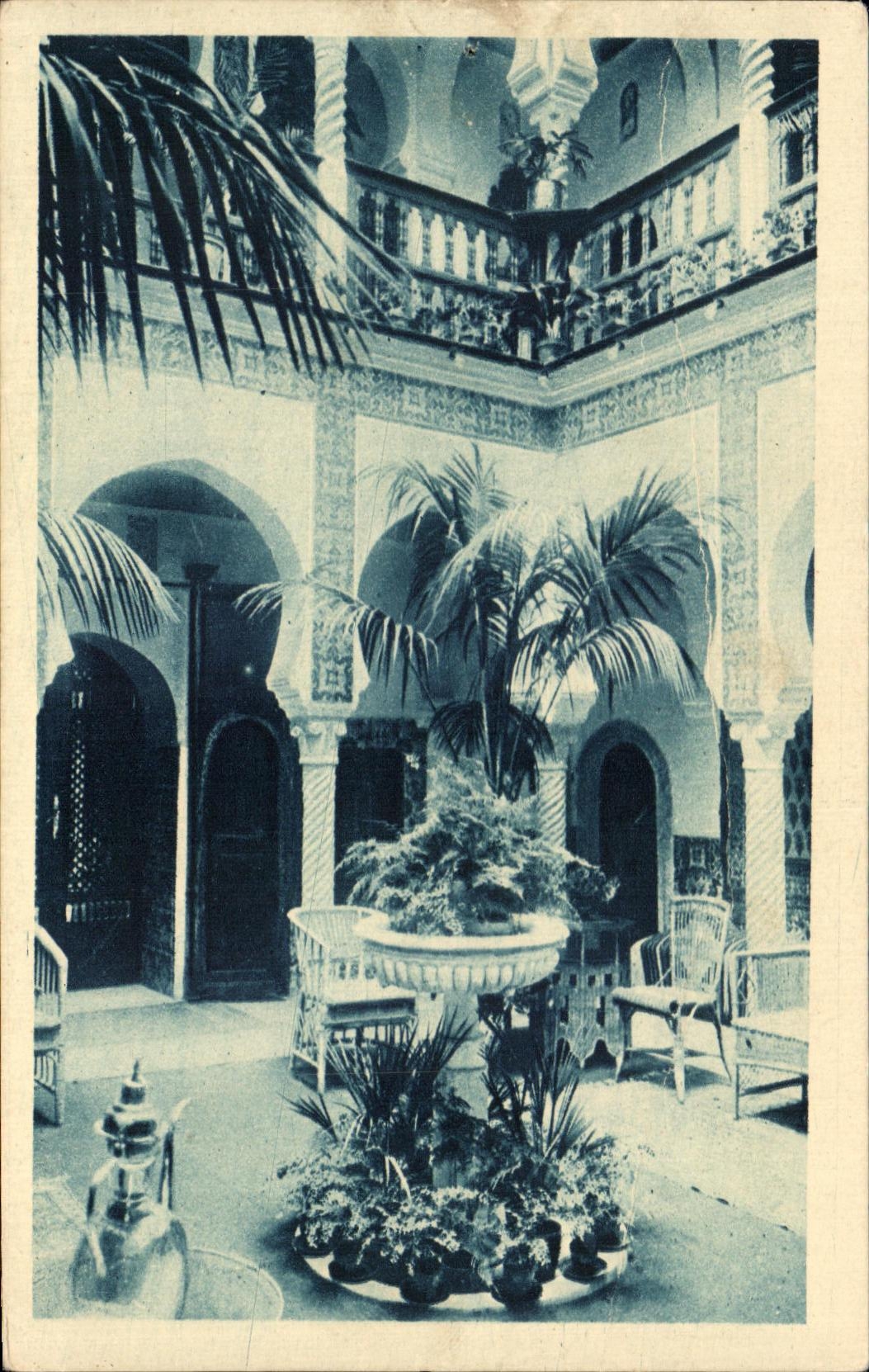 El paladar de CPA Argel sea Moorish de la sala de estar