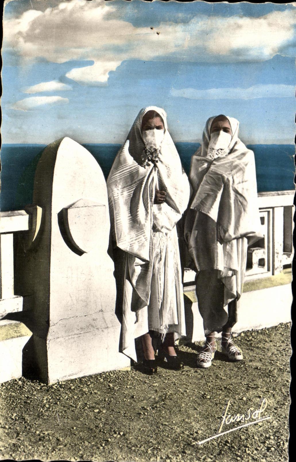 CPA abrochado Argel Moorish Femmess