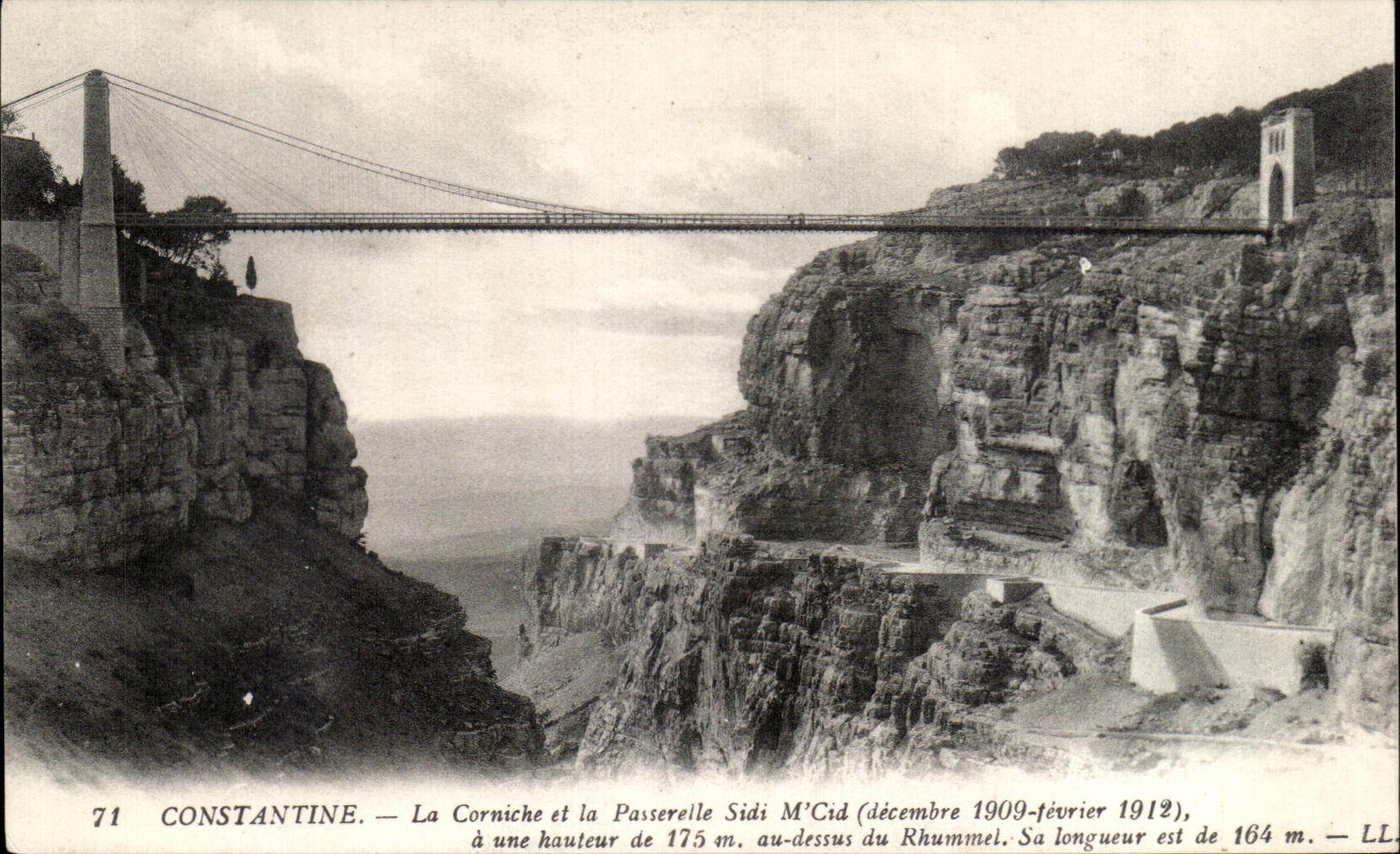 CPA Constantine La Corniche et la Passerelle Sidi M Crd