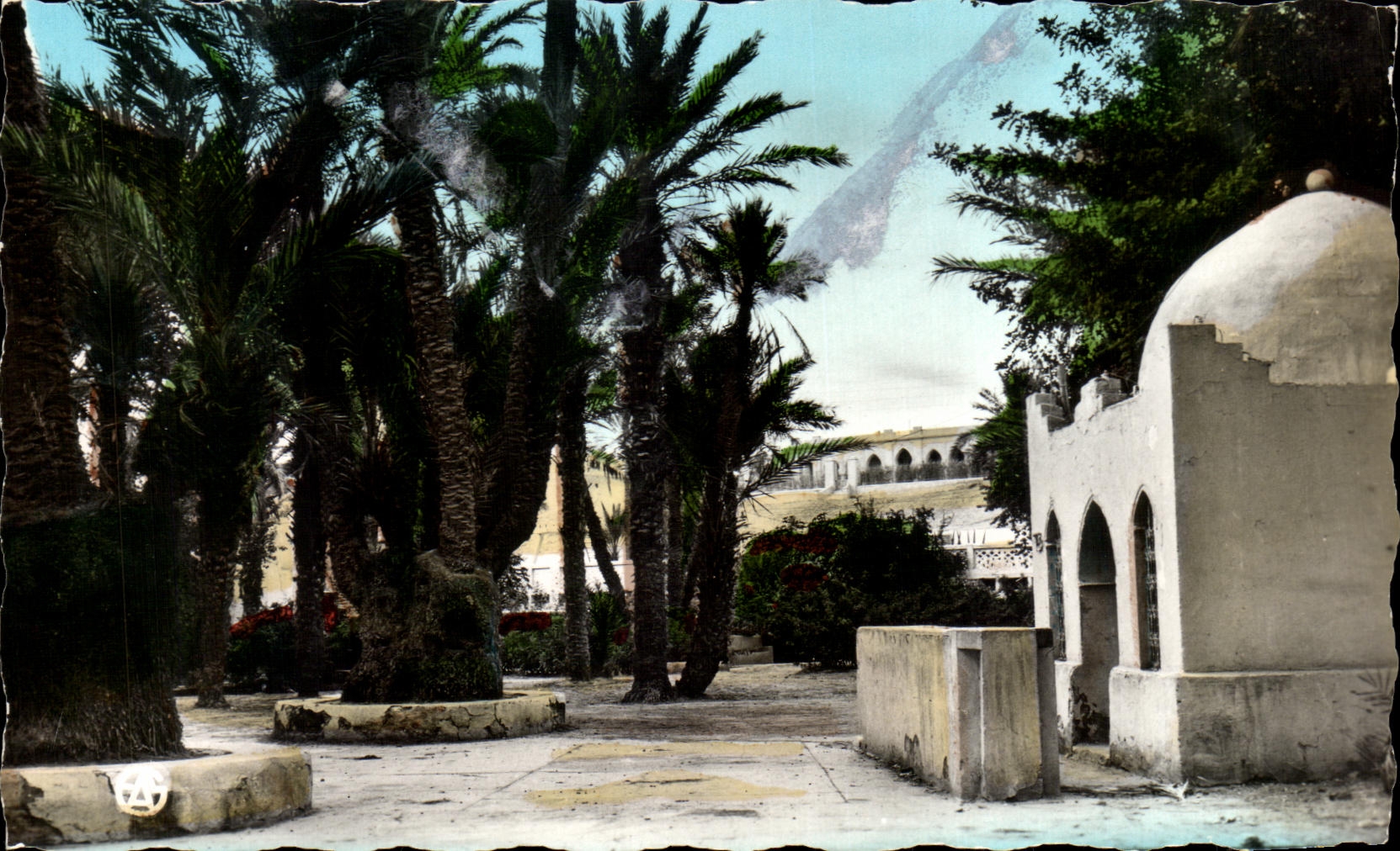 CPA Colomb Bechar Un coin du Square