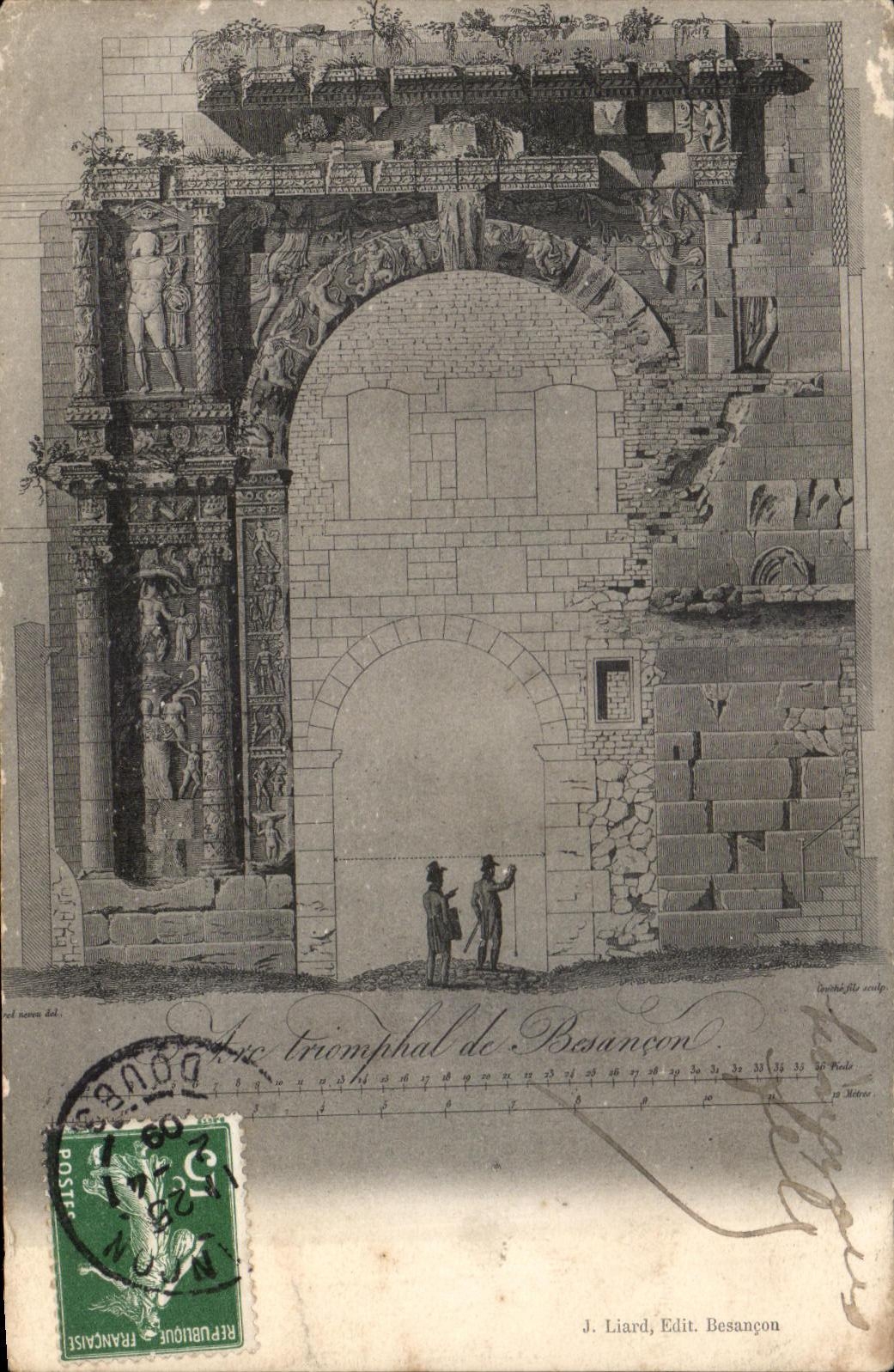 CPA Arc triomphale de Besancon
