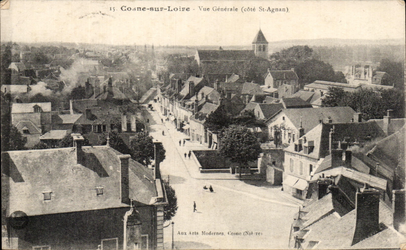 CPA Cosne on the Loire View