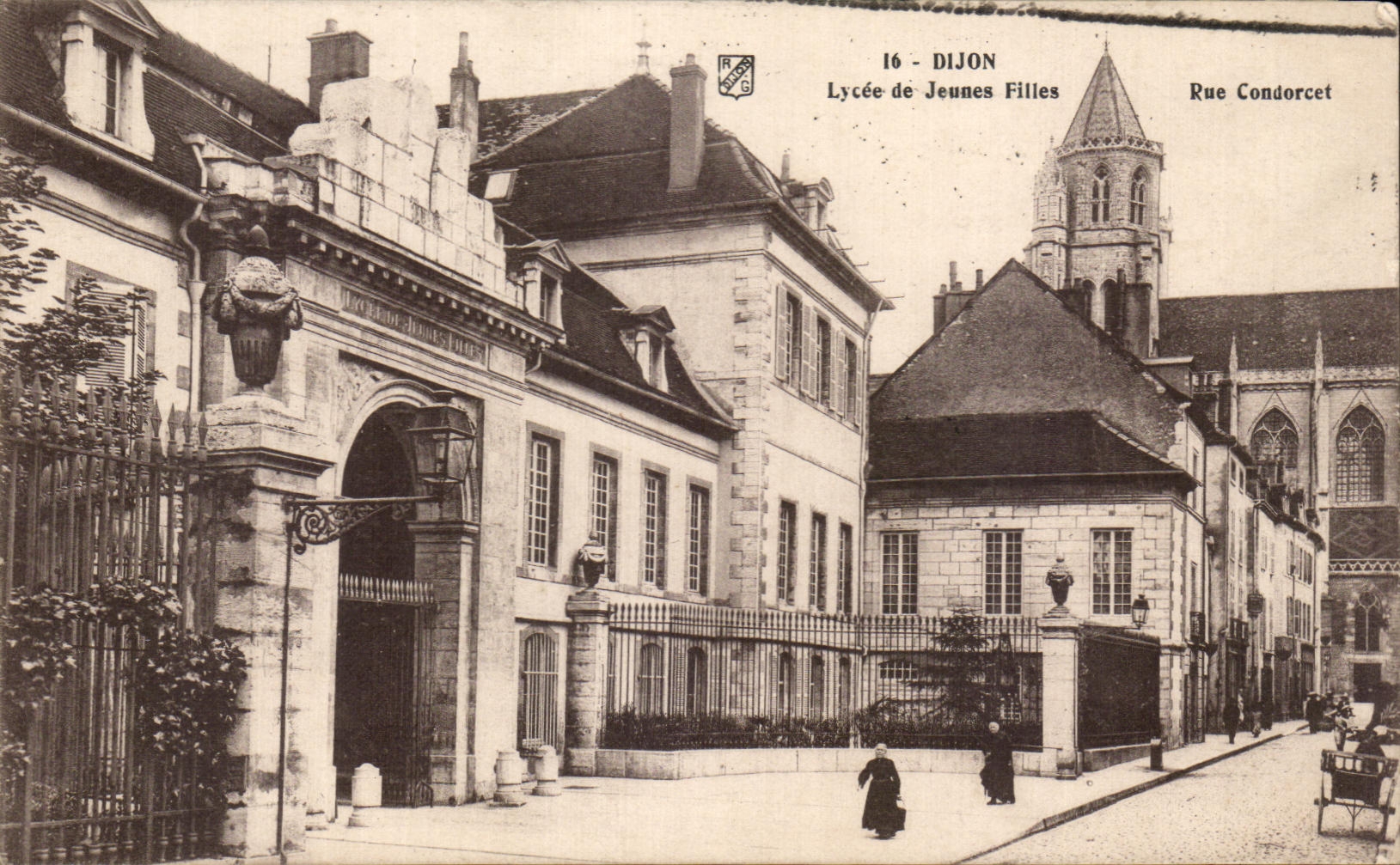 CPA Dijon Lycee de Jeunes Filles Rue Condorcet
