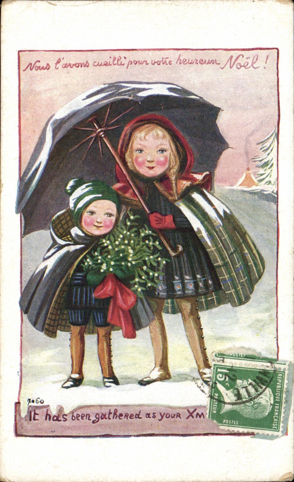CPA Fantaisie Heureux Noel Enfants Christmas