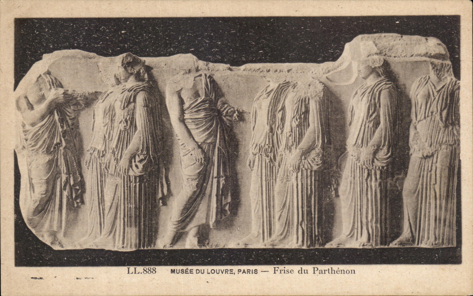 CPA Museum of Louvre Paris Plank of the Parthenon