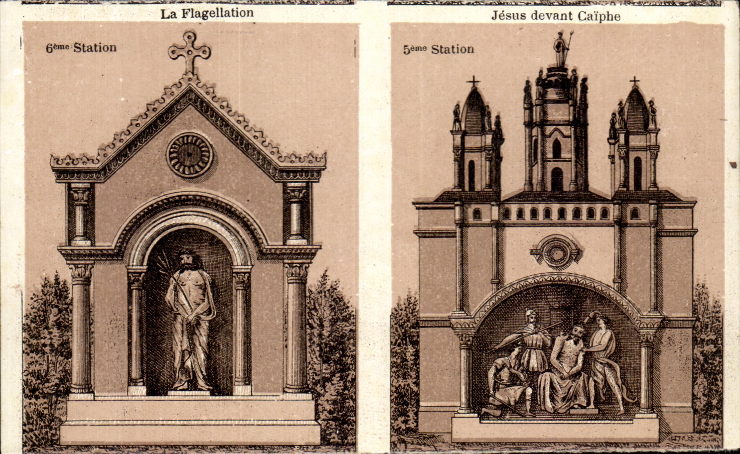 CPA La Flagellation Jesus Devant Caiphe Lourdes