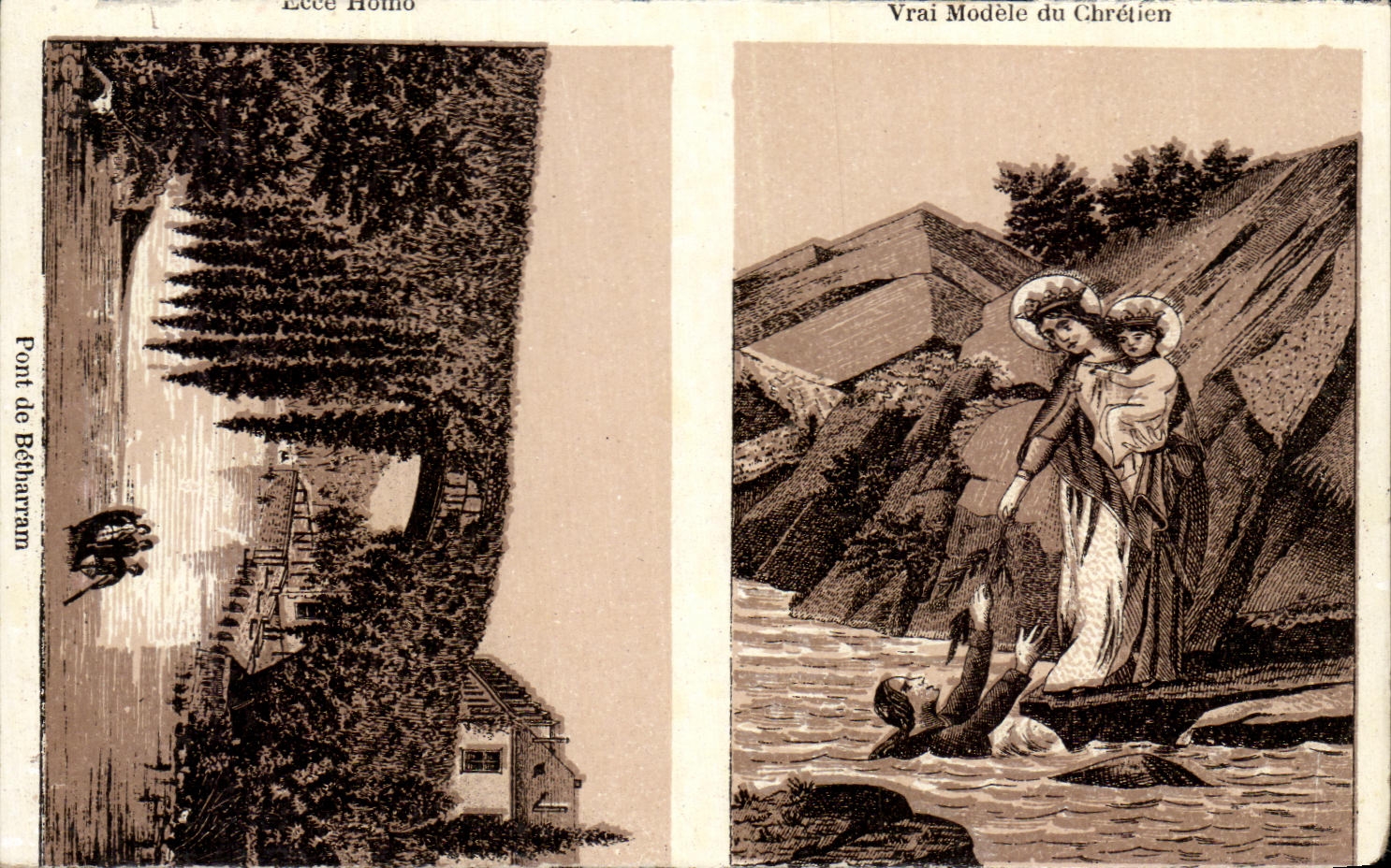 CPA Vrai Modele du Chretien Lourdes