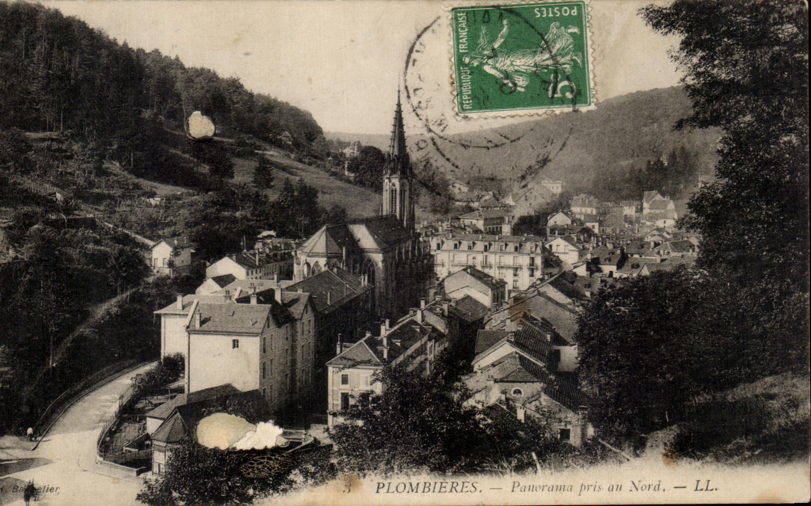 CPA Plombieres Panorama pris au Nord
