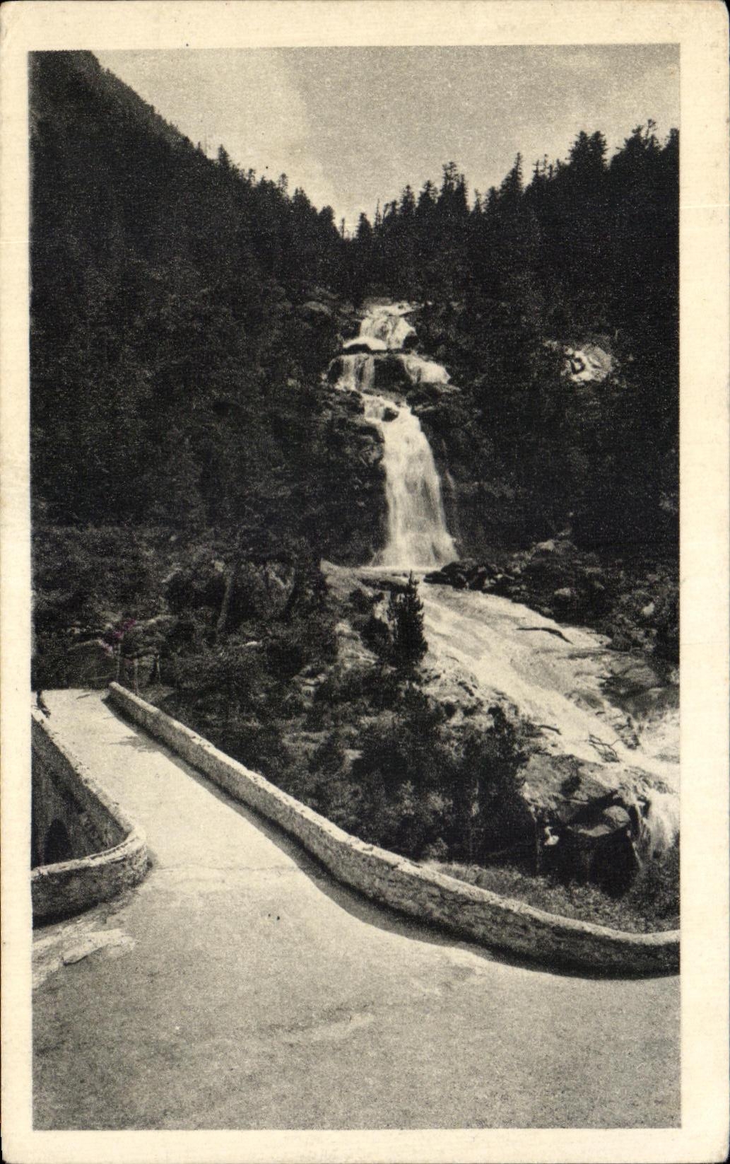 CPA Cauterets the Cascade of the Bridge Spain