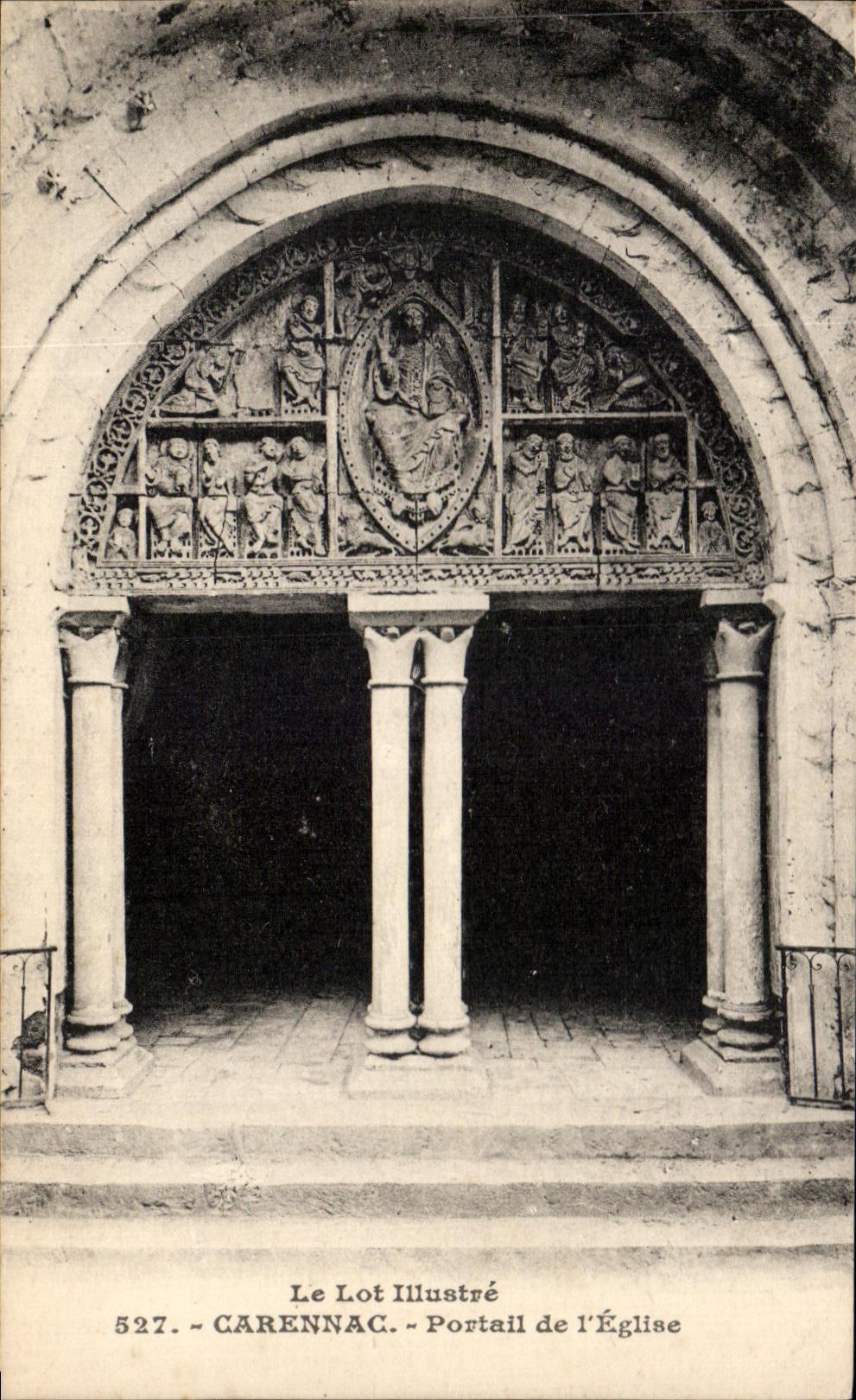 CPA the Batch Illustrates Carennac Portail of I Church