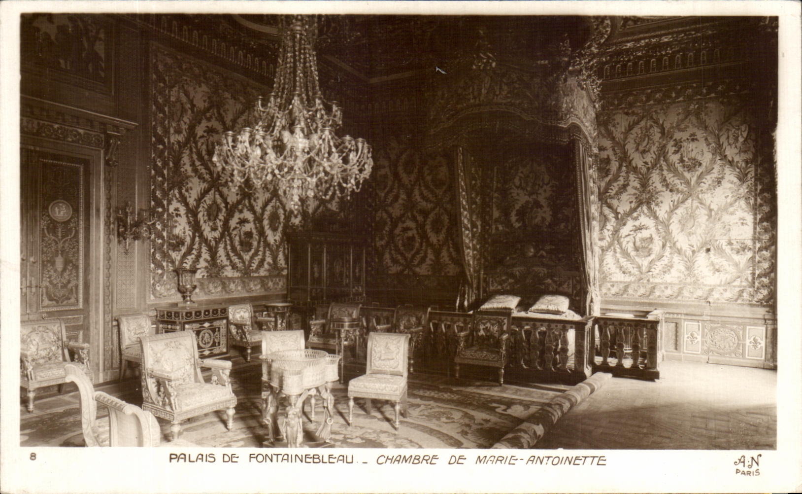 CPA Palais De Fontainebleau Chambre De Marie Antoinette