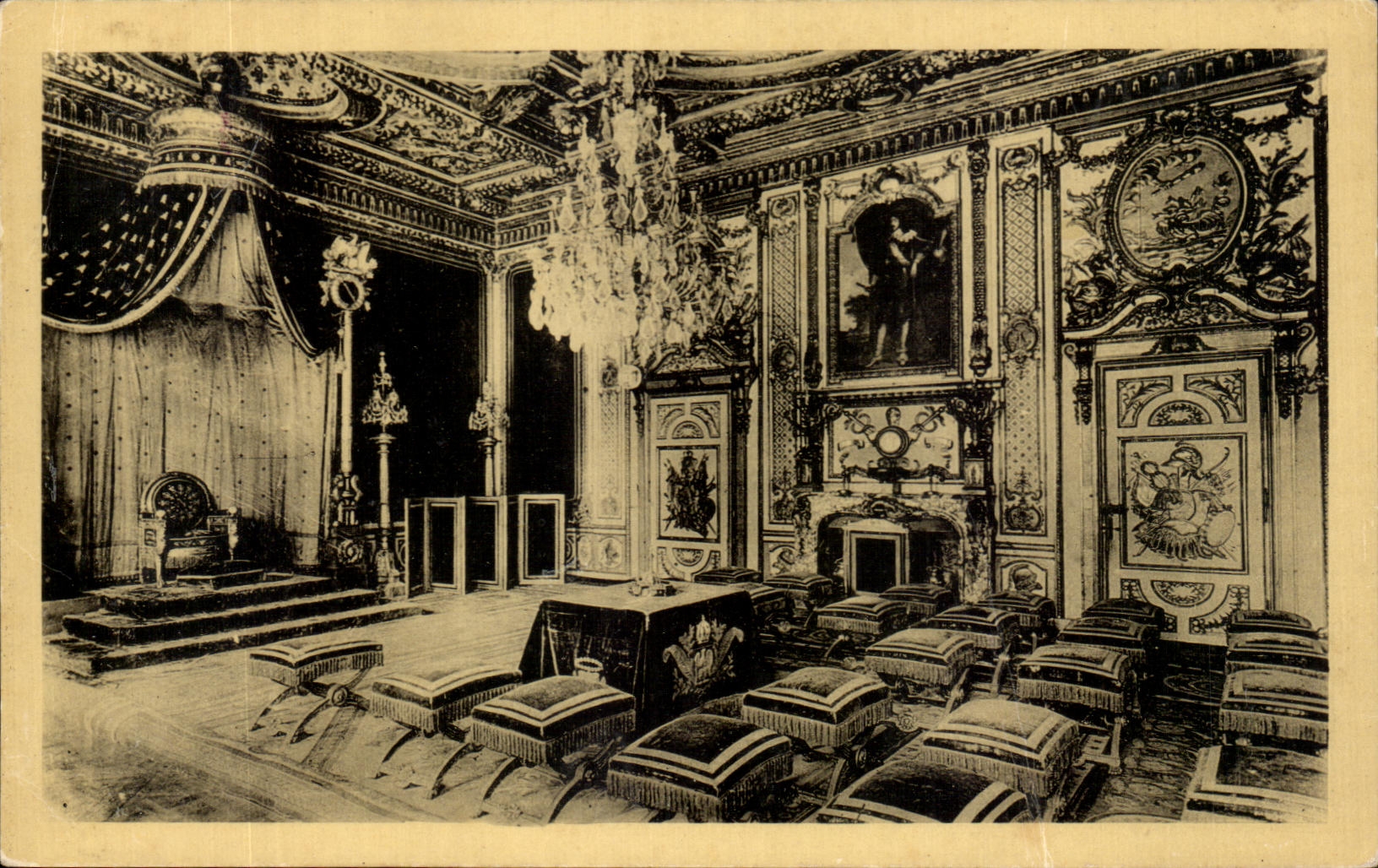 CPA Chateau De Fontainebleau Salle Du Trone