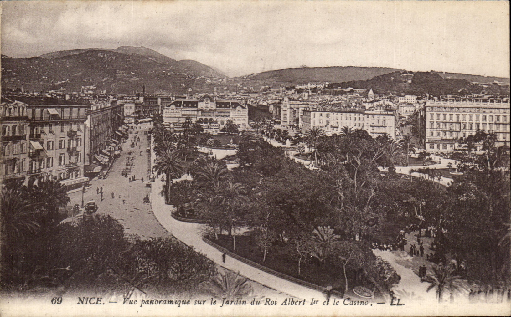 CPA Niza Panaromique visto en el jardin