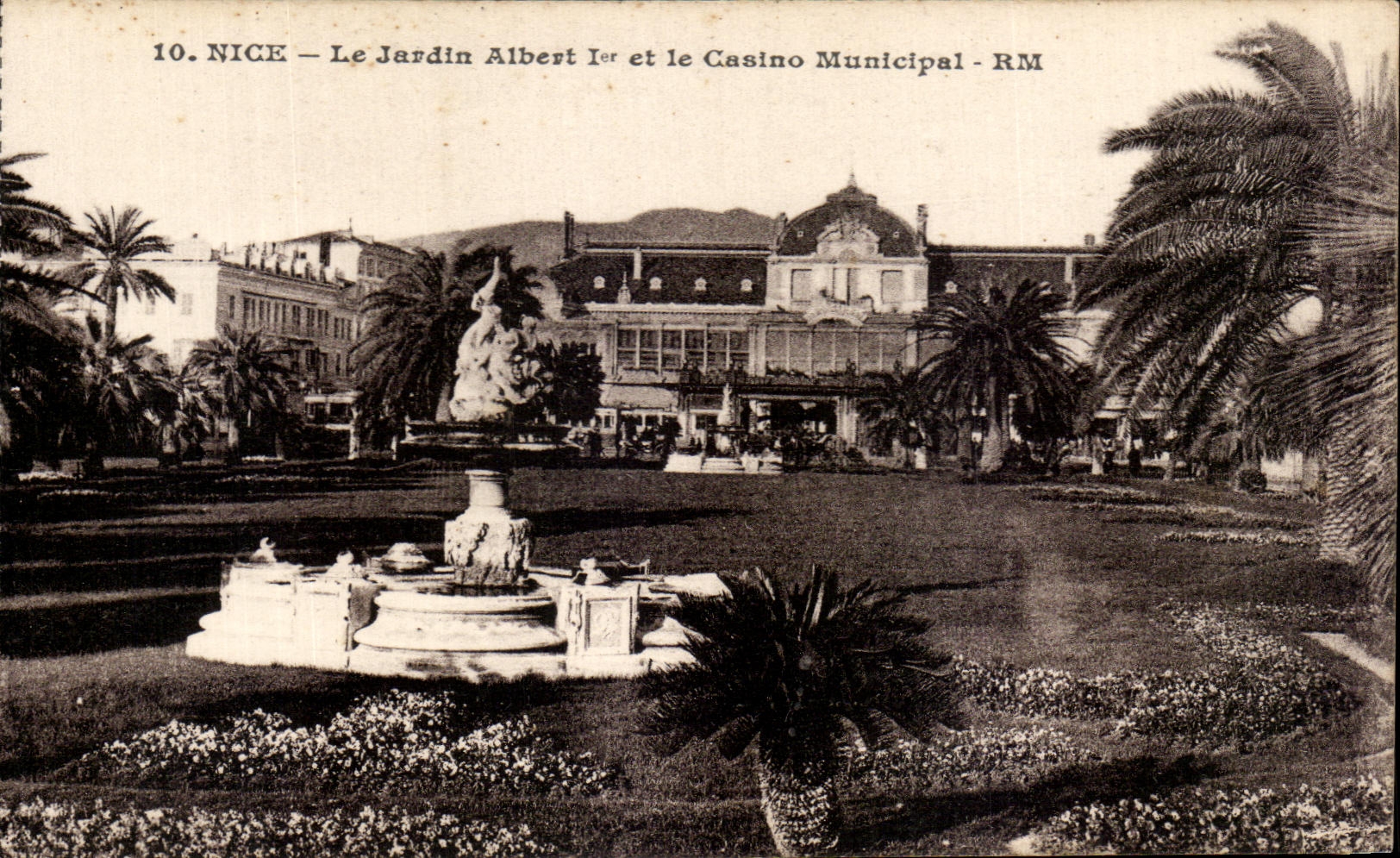 CPA Nice Le JArdin Albert et le Casino Municipal