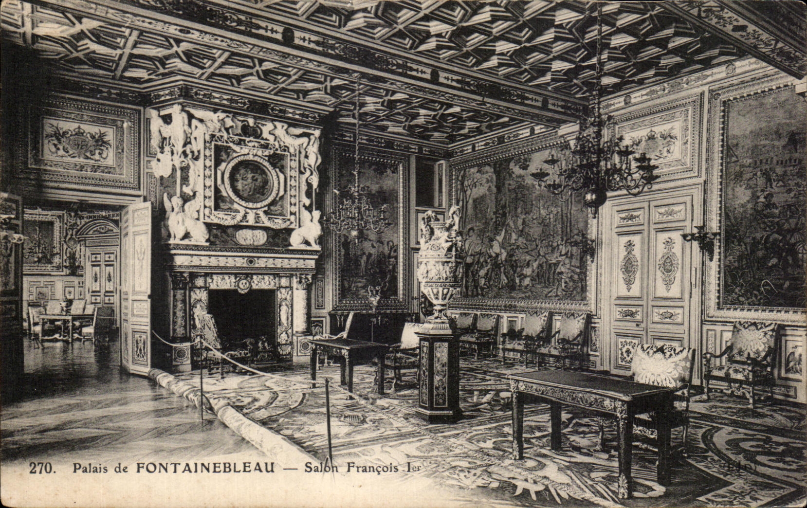 CPA Palais de Fontainebleau Salon Francois 1er