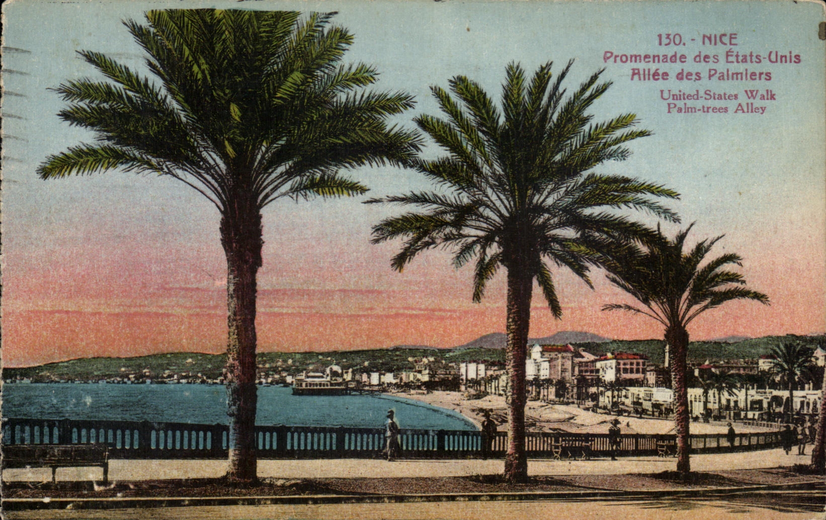 Caminata de CPA Niza de los Estados Unidos Allee de las palmeras