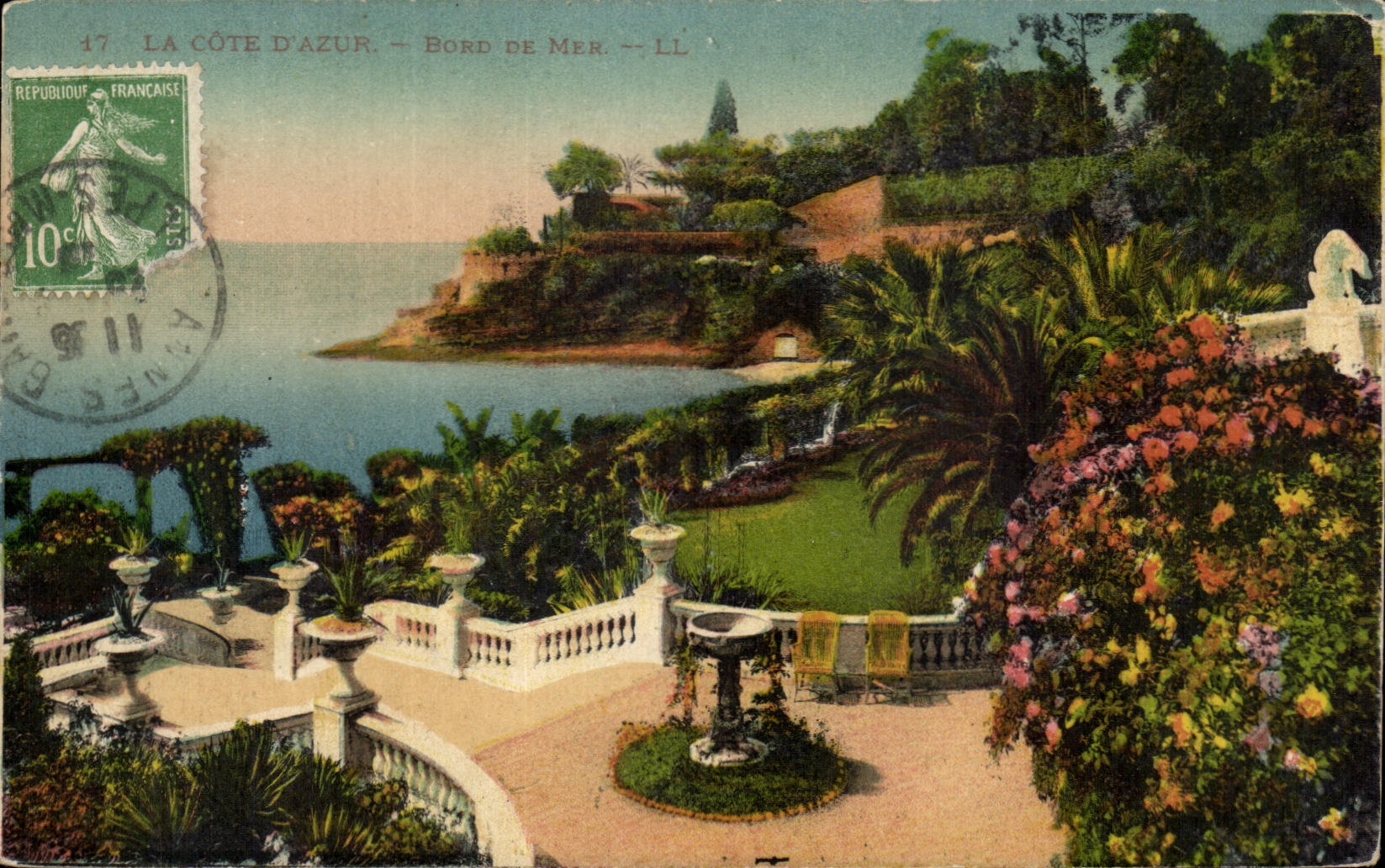 CPA La Cote D Azur Bord De Mer