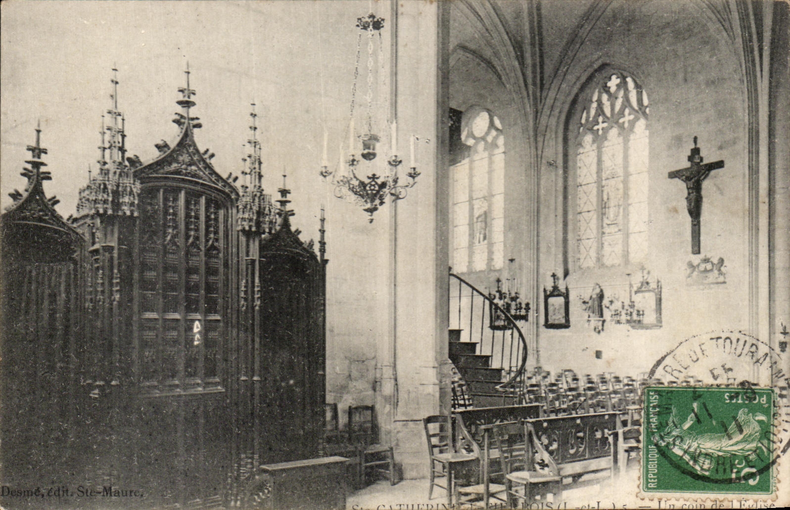 CPA Catherine le Flerbois Un coin de l eglise 