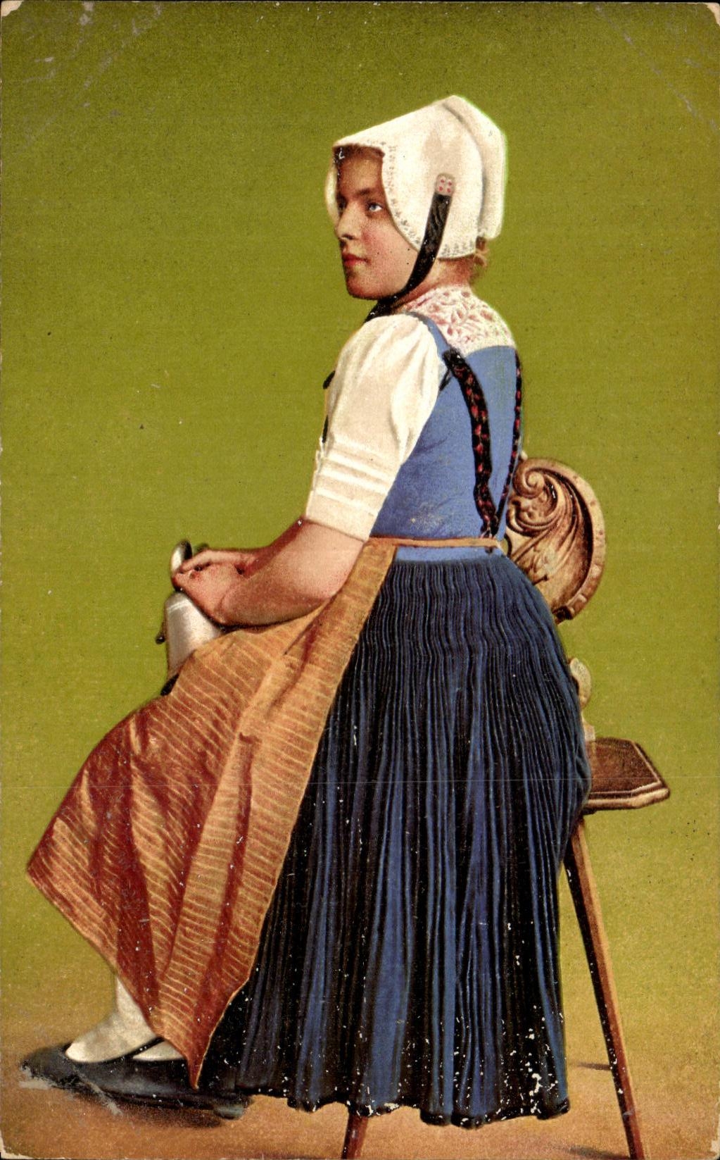 CPA Kanton Zurich Kaonaueramt sog Burefeufi Folklore Costume