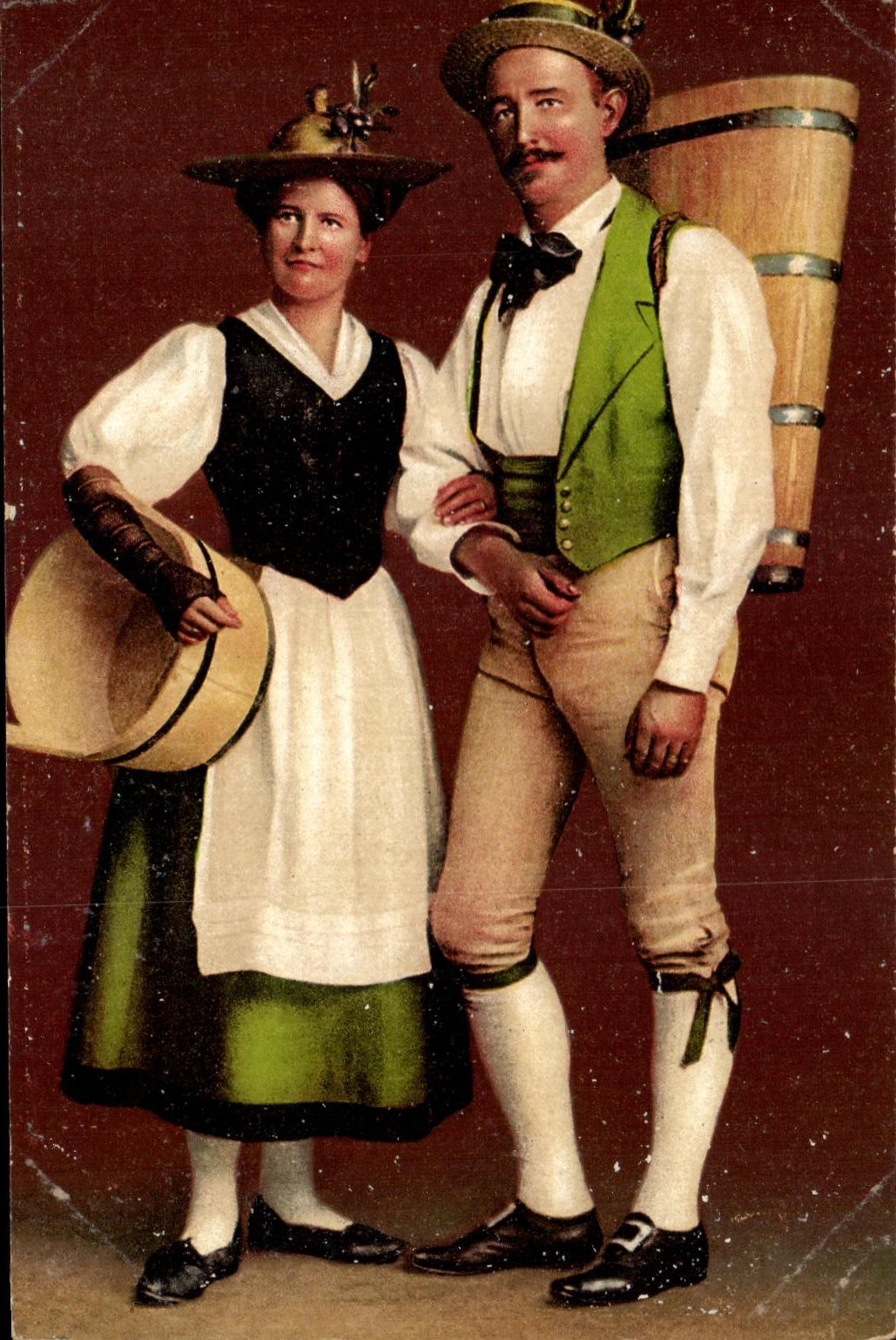 CPA Vignerons Vaudois Folklore Costume