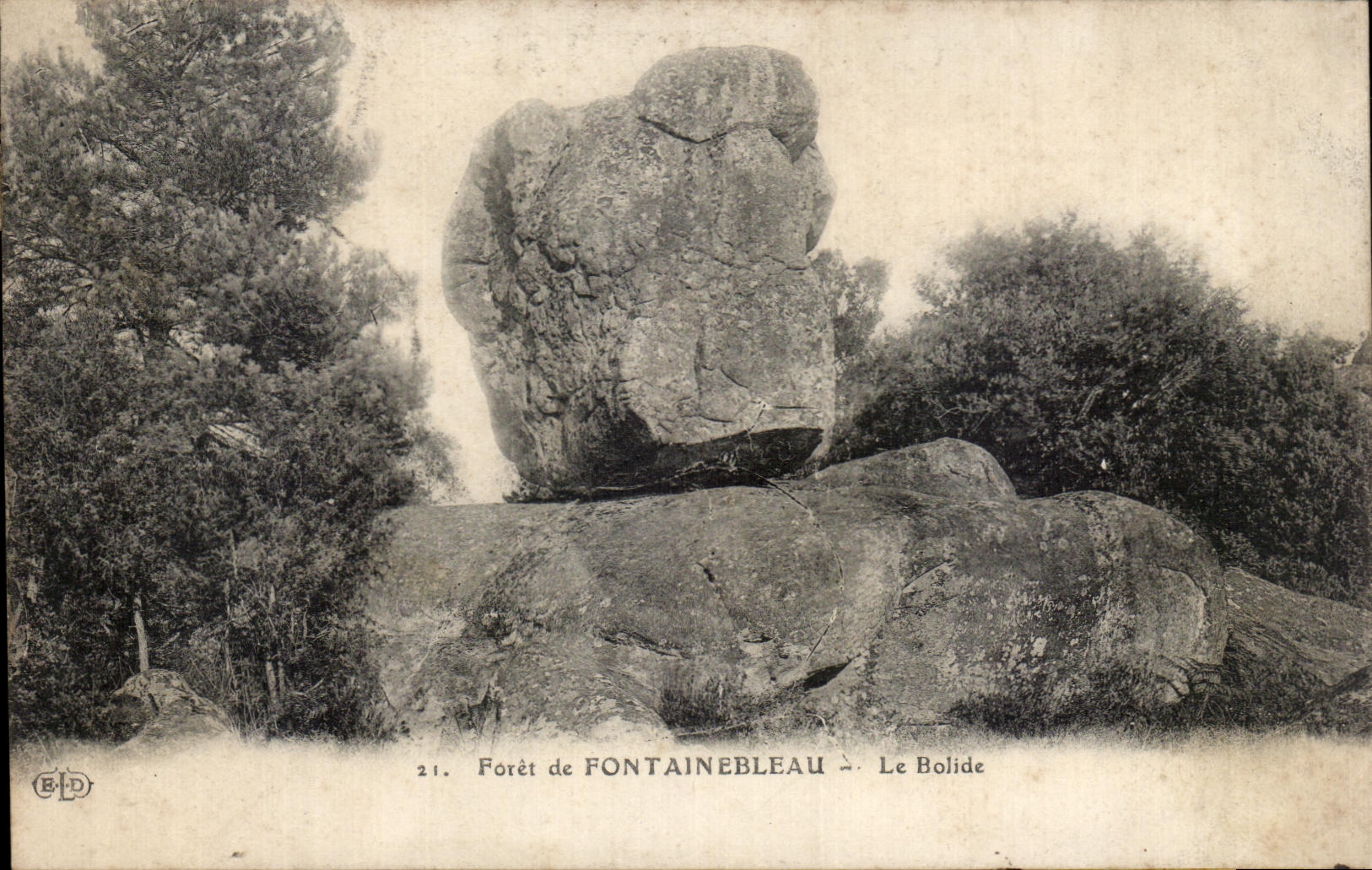CPA Foret de Fontainebleau Le Bolide