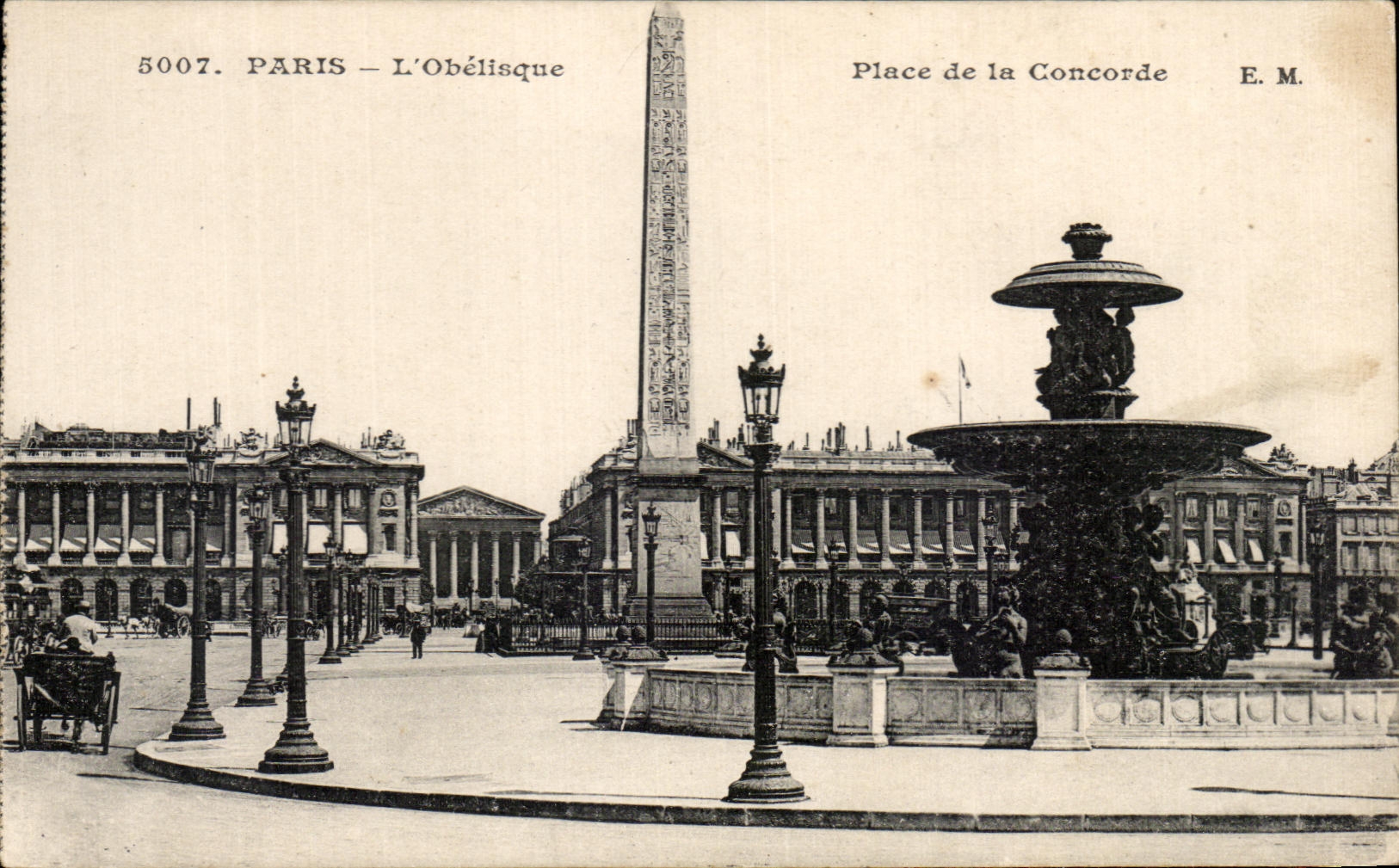 CPA Paris Oblelisque Places Harmony