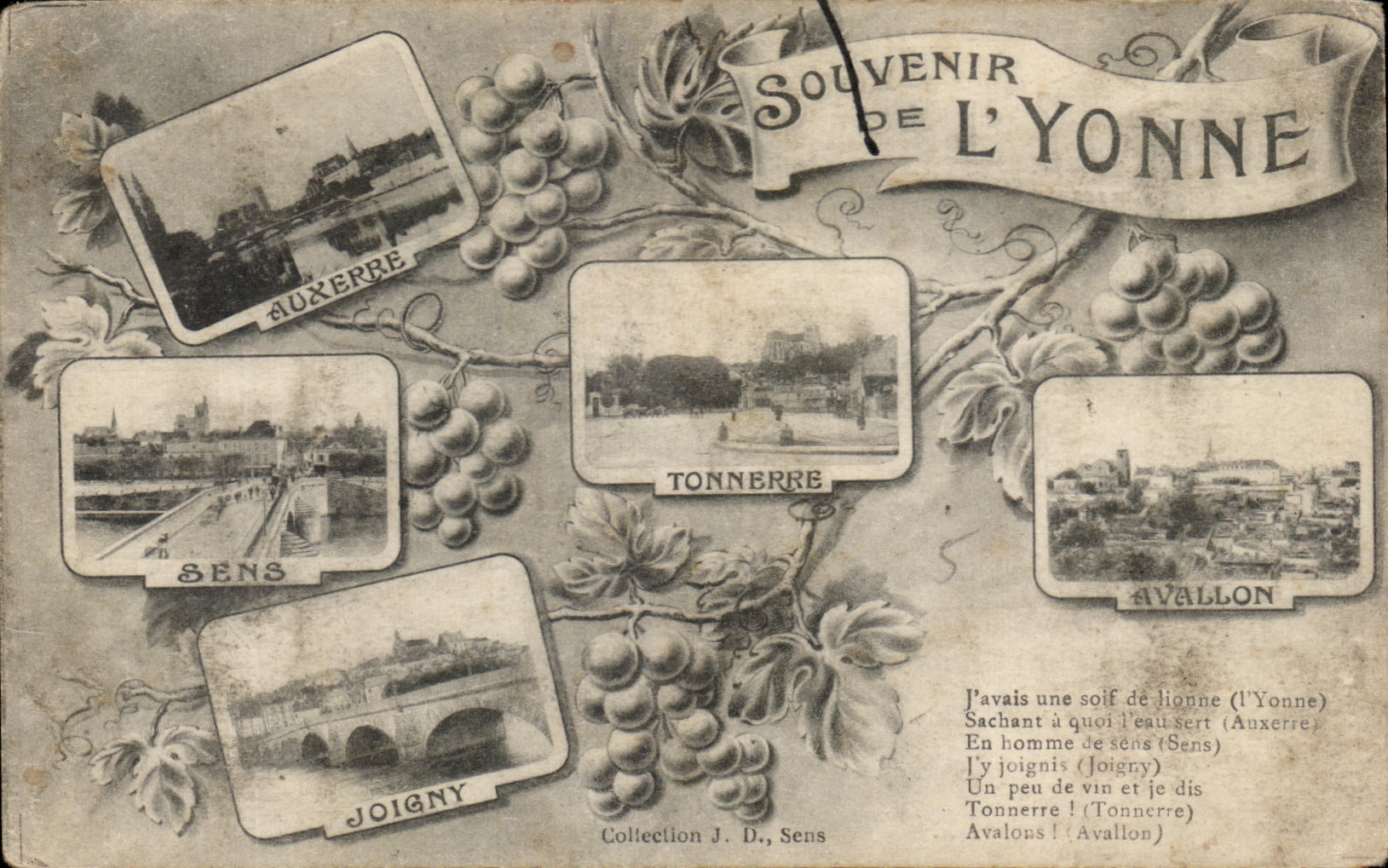 CPA Souvenir of Yonne Auxerre Sens Joigny Avallon Thunder