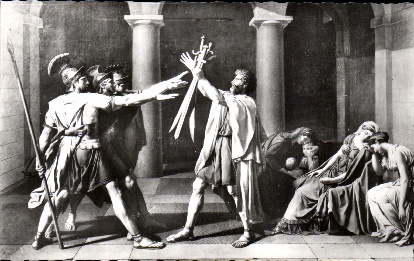 CPSM Musee Du Louvre Le Serment des Horaces David
