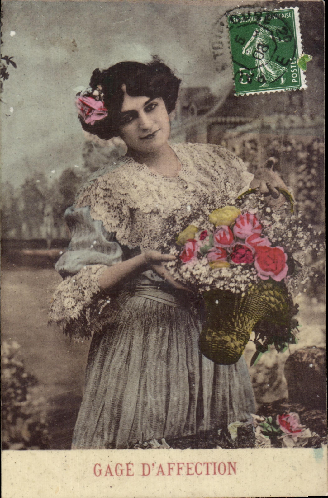 CPA Fantaisie Femme Gage D affection