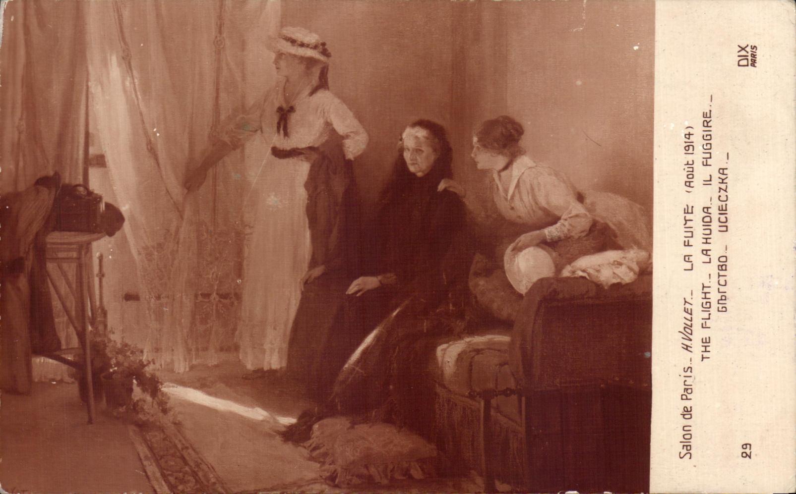 CPA Salon de Paris La Fuite Vollet La Huida 