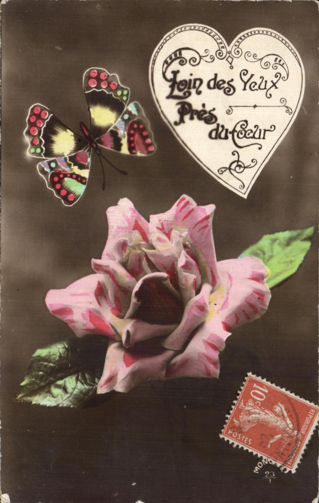 La fantasia de CPA florece el corazon del corazon de la mariposa de la mariposa