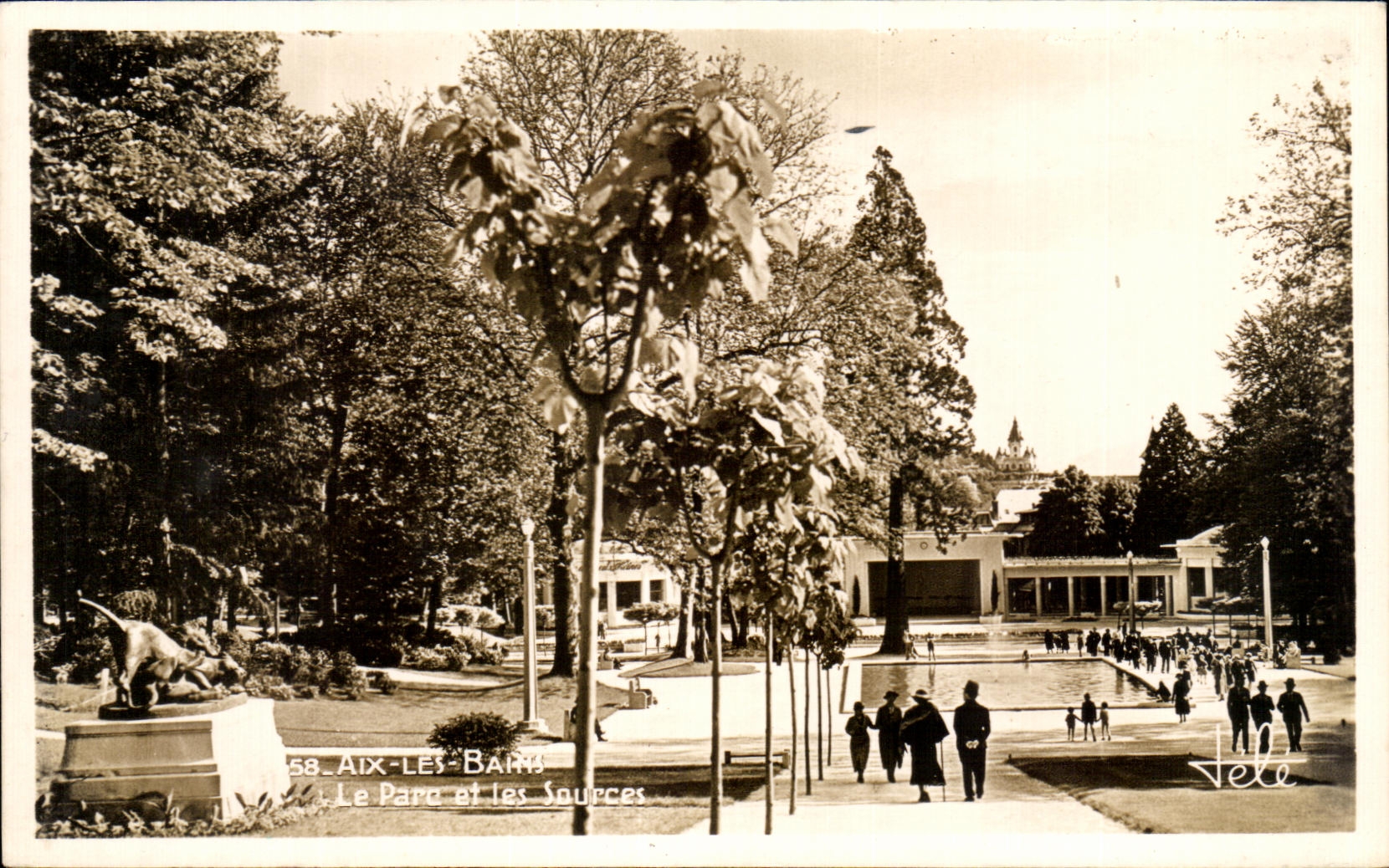 CPA Aix Les Bains Le Parc et les Sources