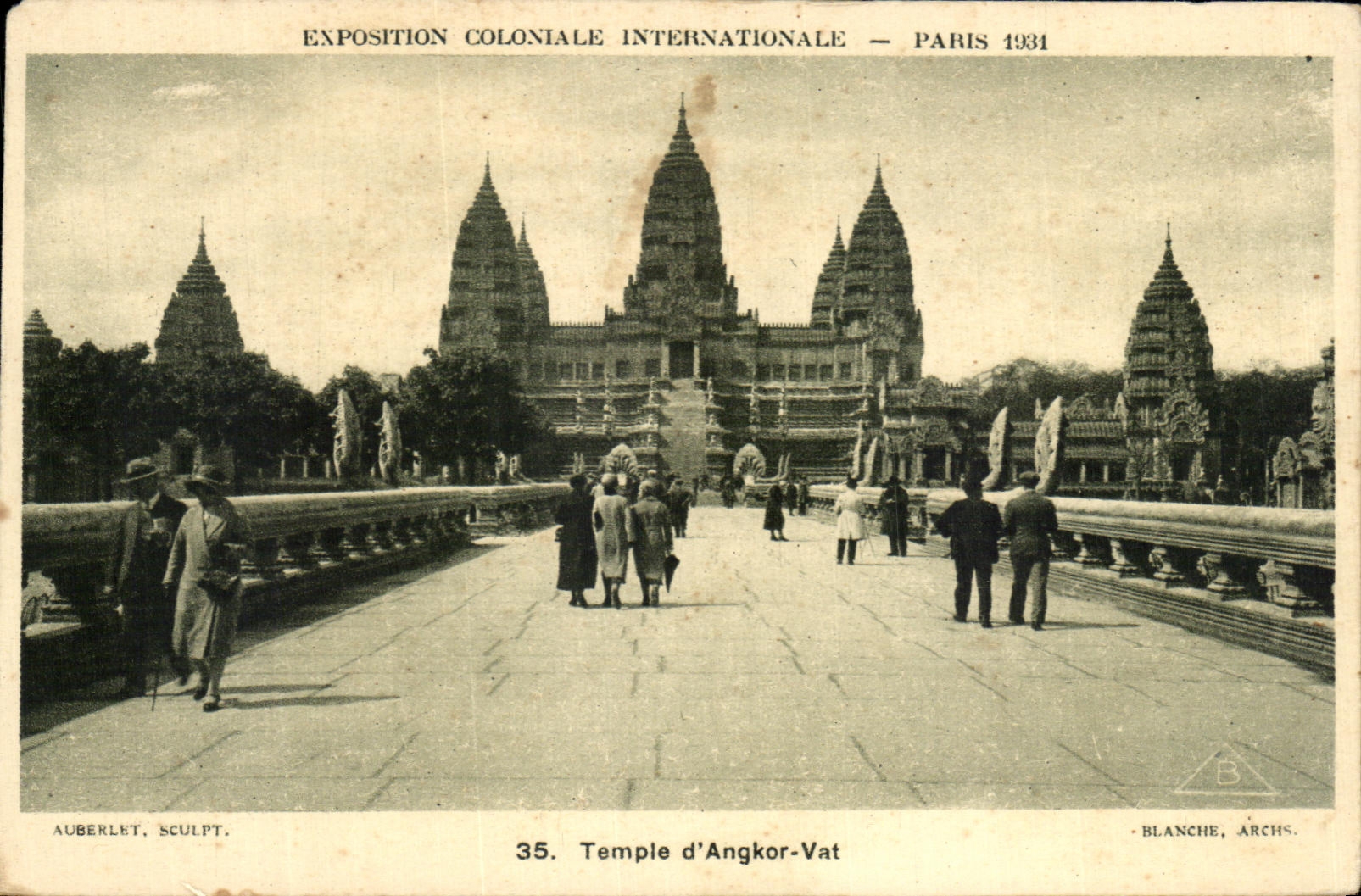 CPA Exposition Colonlale Internationale Paris Temple D Angkor Vat