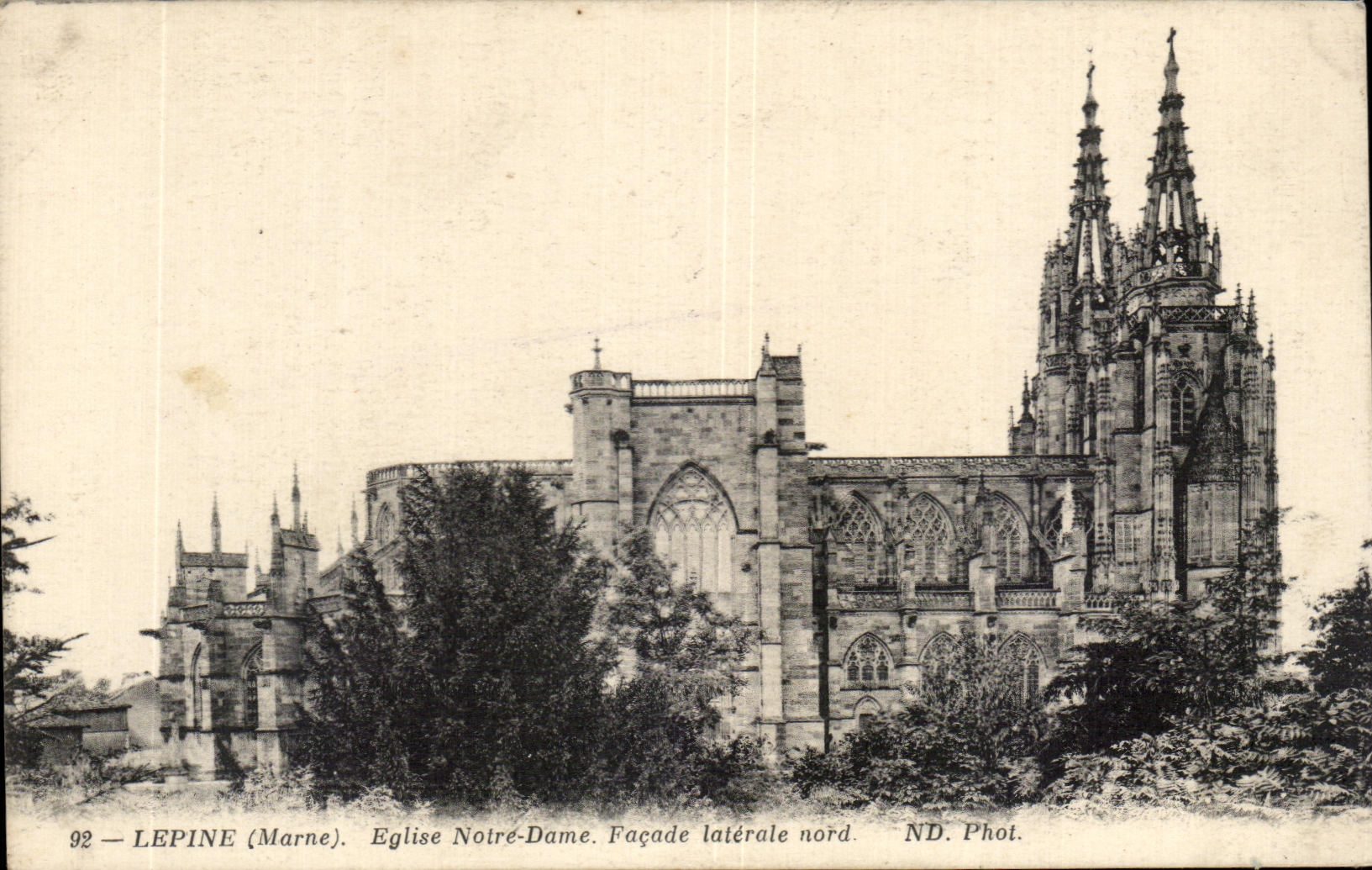 CPA Lepine (marl) Church northern Notre Dame Side wall