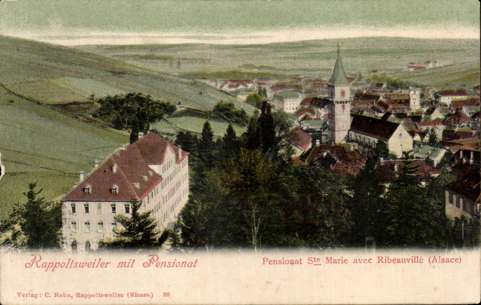 CPA Rappoltsweiler put Pensionat St Marie with Ribeauville