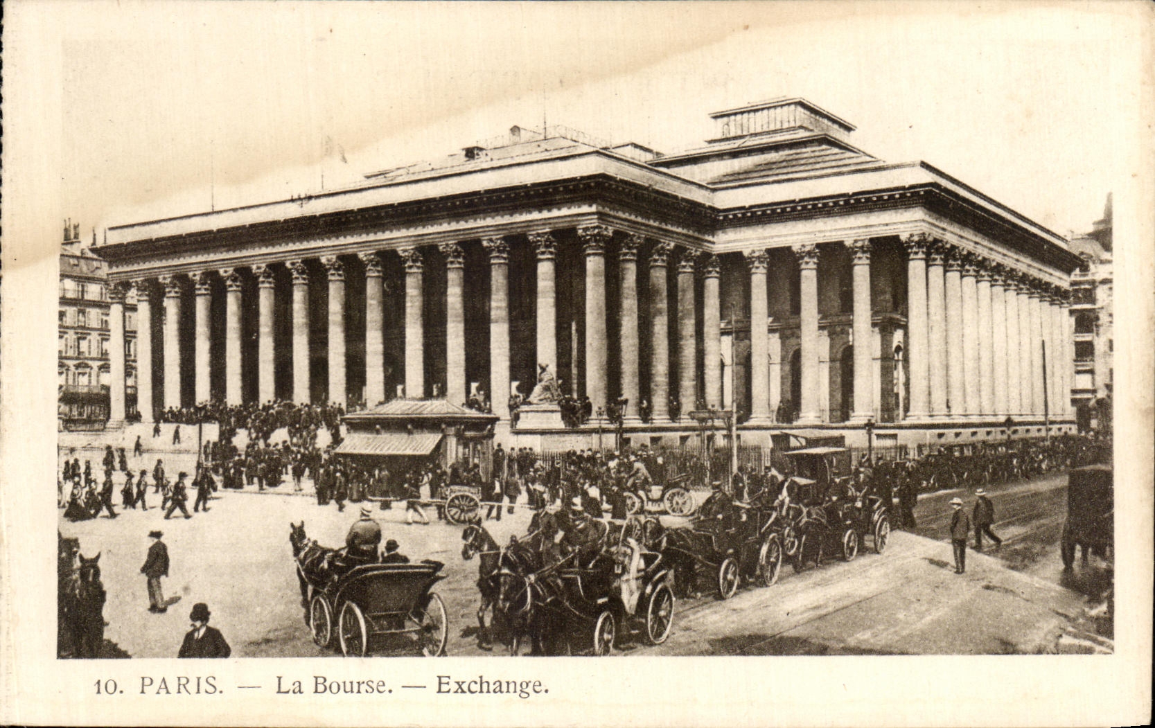 CPA Paris the Stock Exchange Exchange Barouches