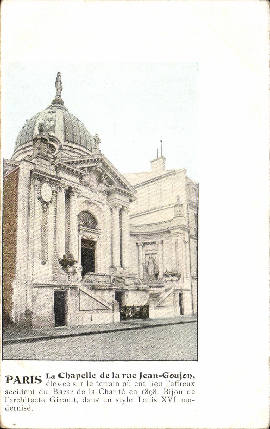 CPA Paris La Chapelle de la rue jean Goujon